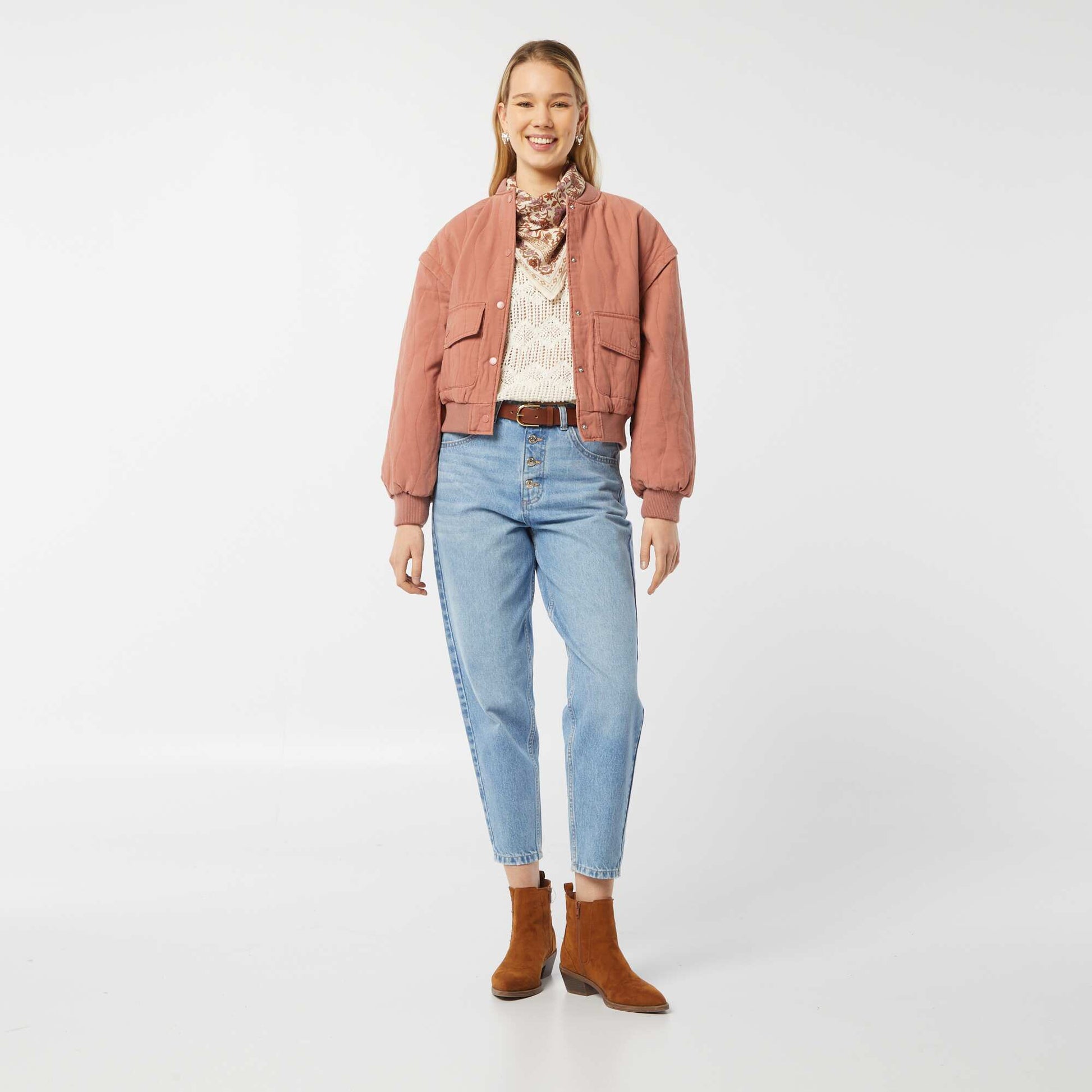 Veste matelassée 2 en 1 avec manches amovibles ROSE