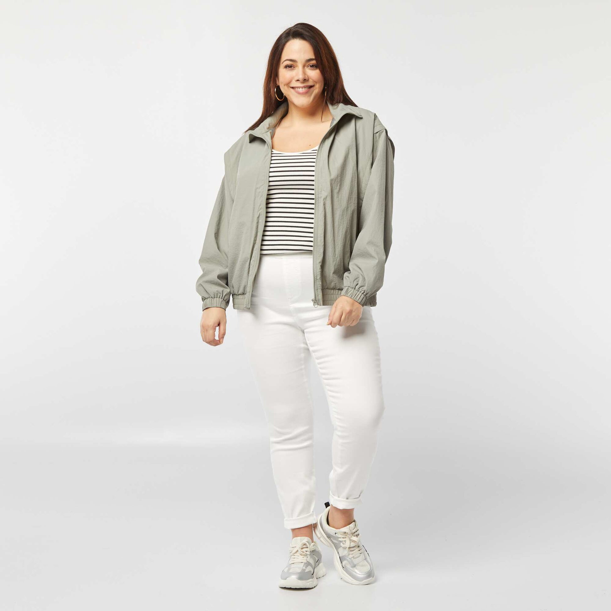 Coupe vent déperlant GRIS VERT