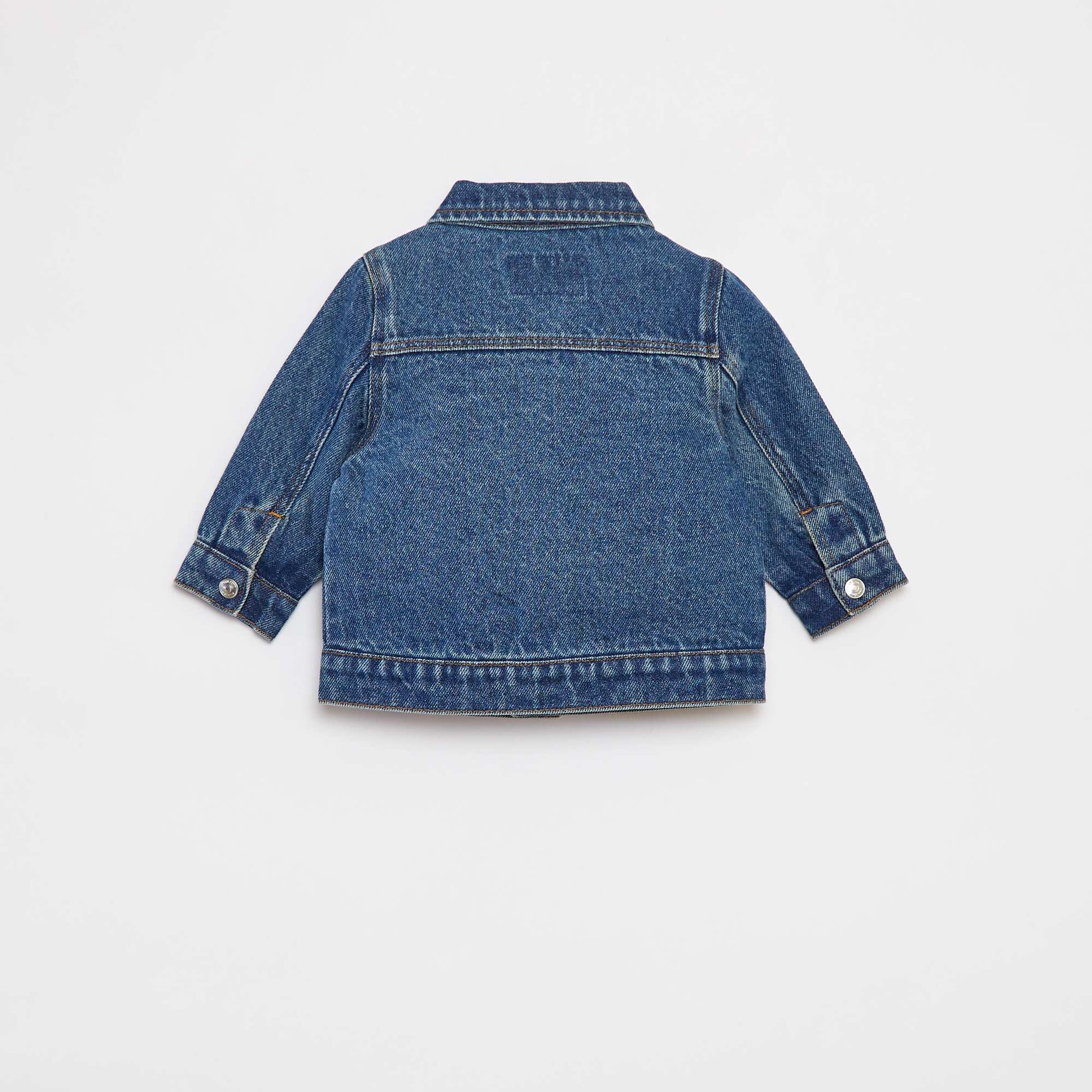 Veste en denim à manches longues BLEU