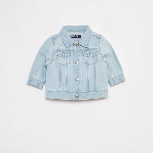 Veste en denim à manches longues BLEU