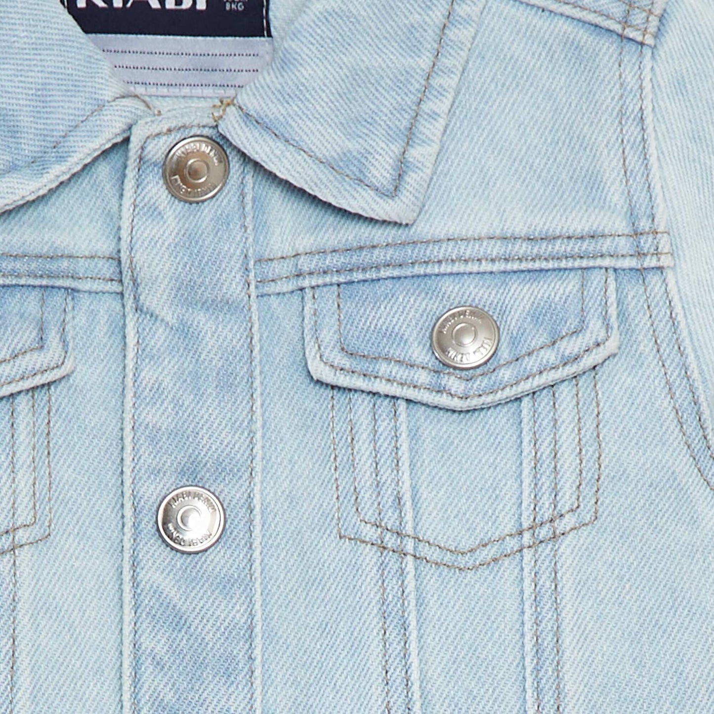 Veste en denim à manches longues BLEU