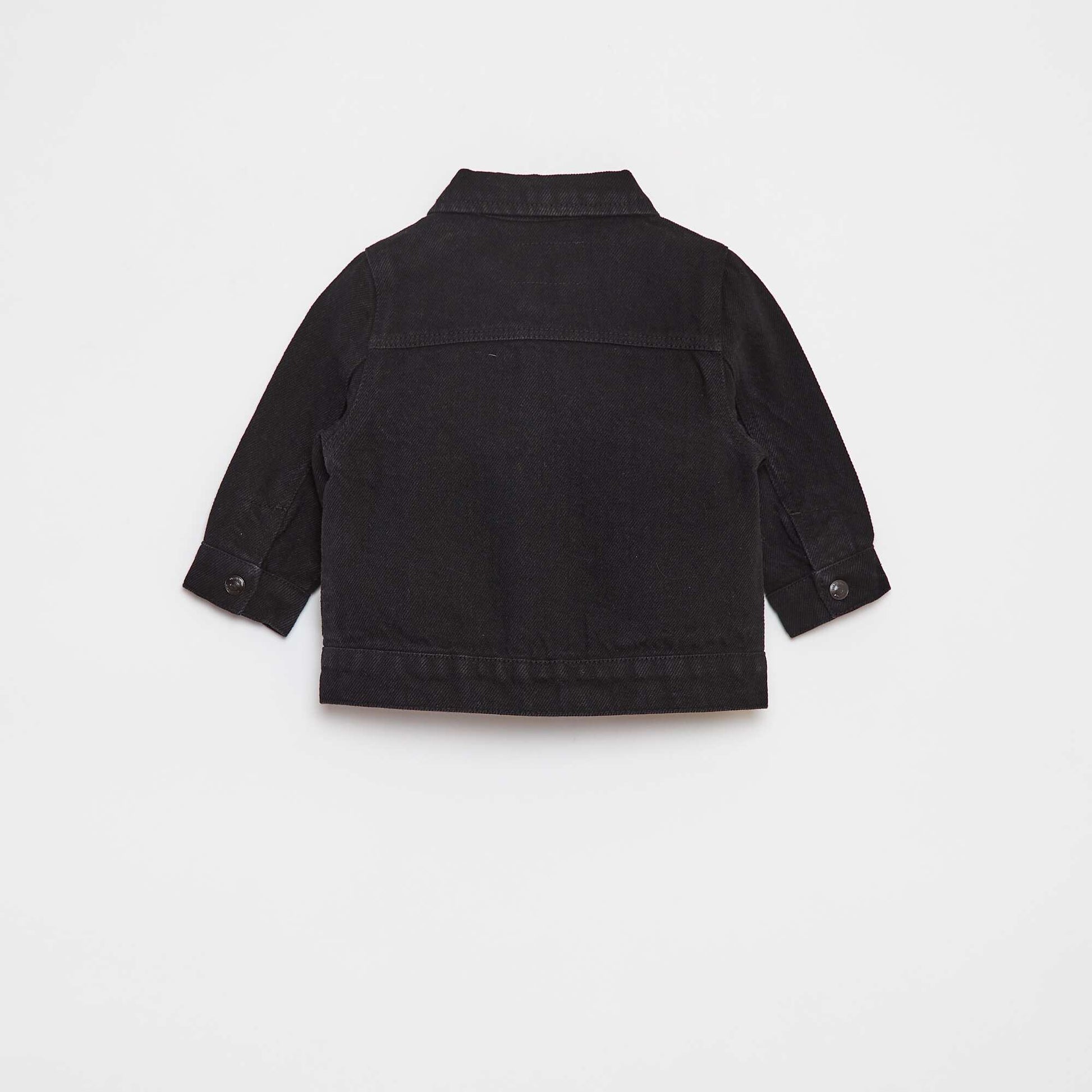 Veste en denim à manches longues GRIS
