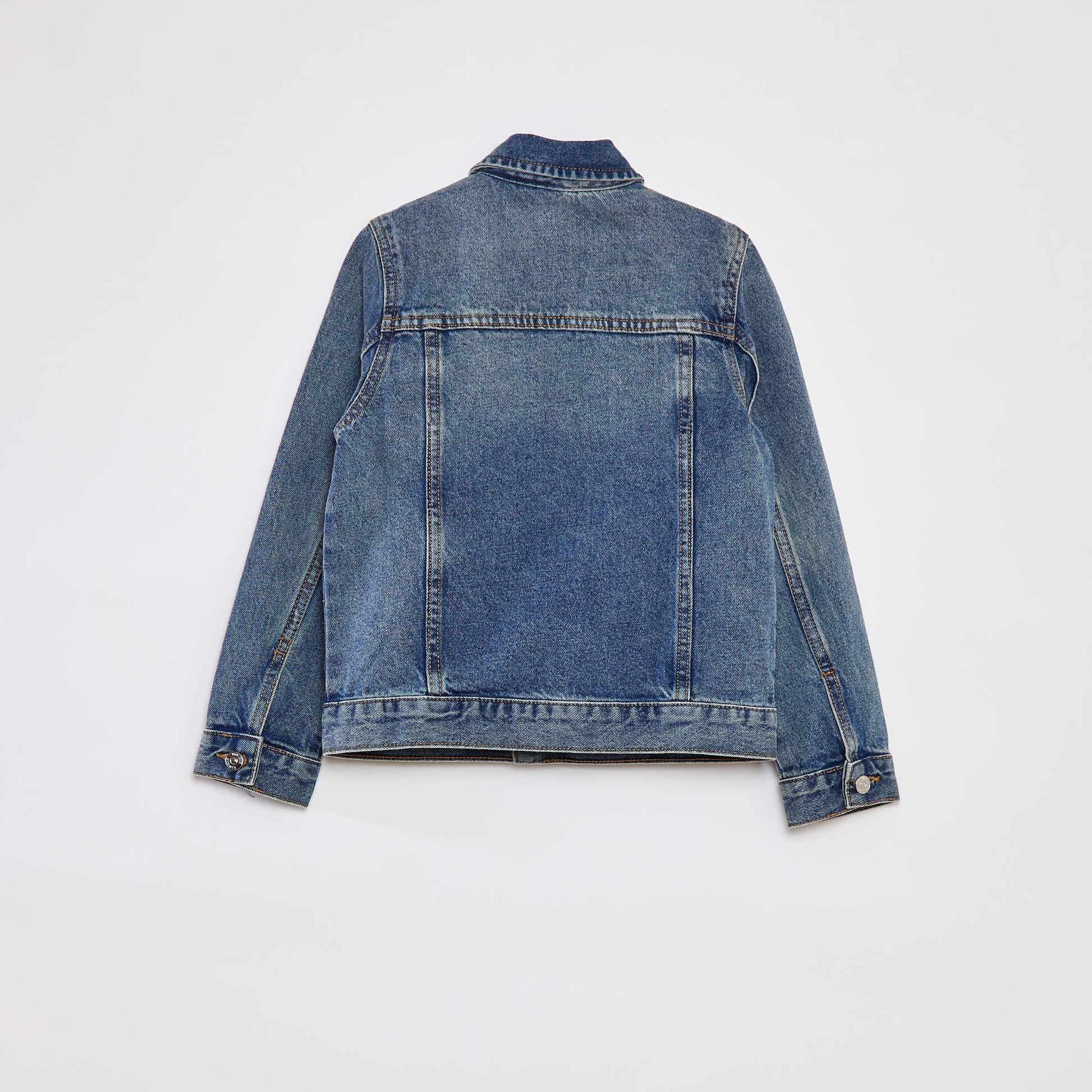 Veste en jean à ouverture boutonnée BLEU