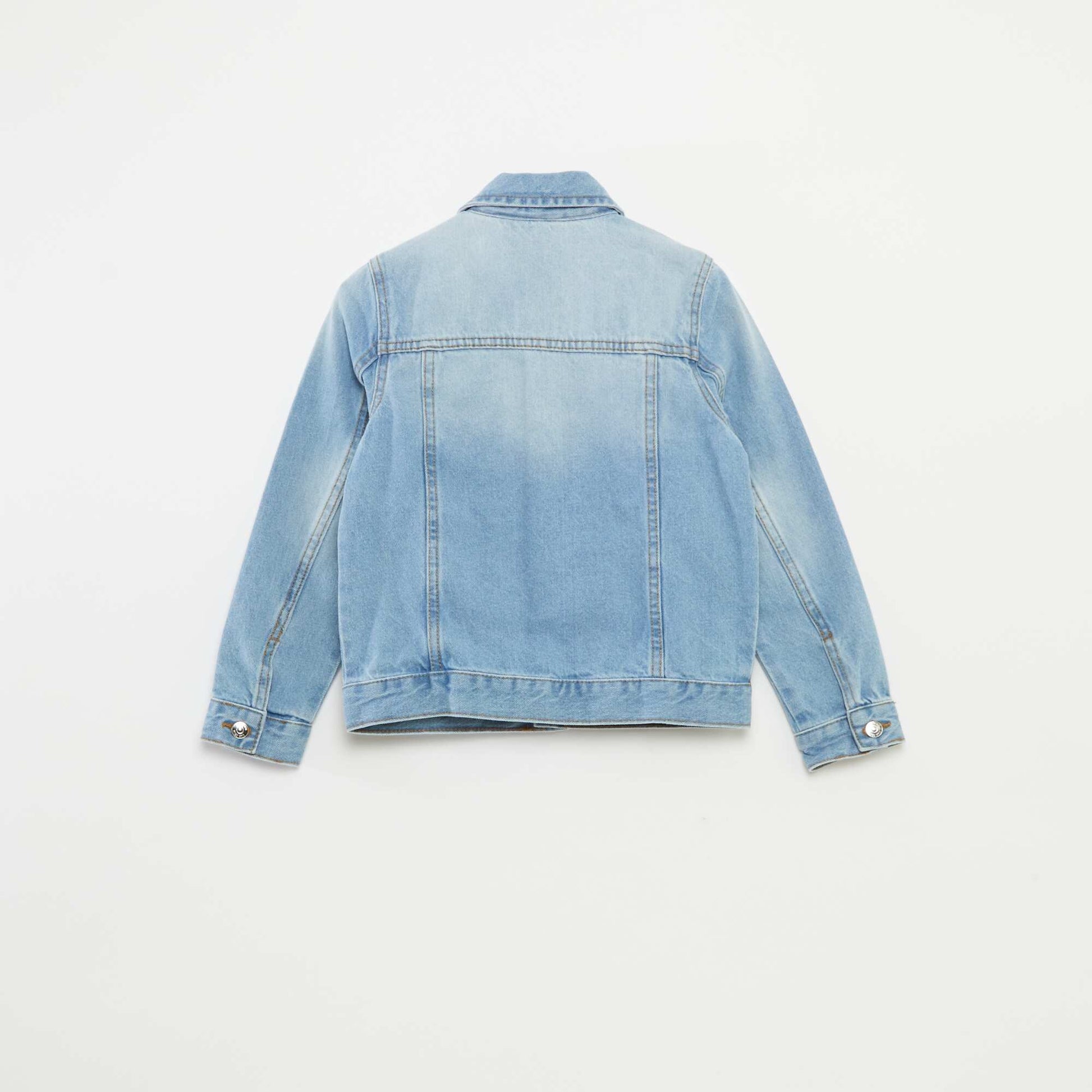 Veste en jean à ouverture boutonnée BLEU
