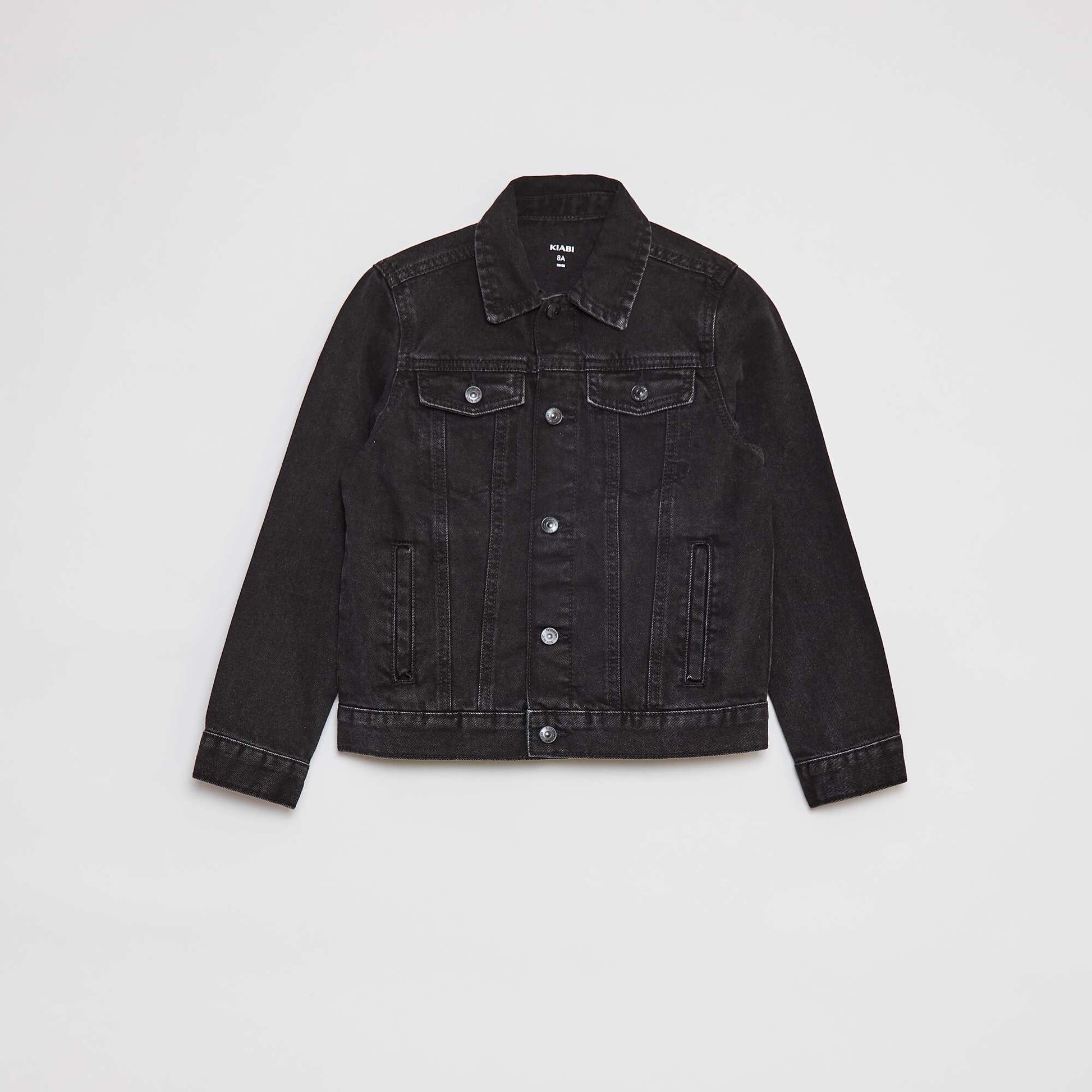 Veste en jean à ouverture boutonnée GRIS
