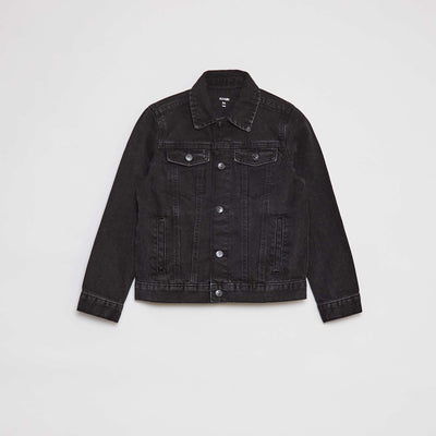 Veste en jean à ouverture boutonnée GRIS