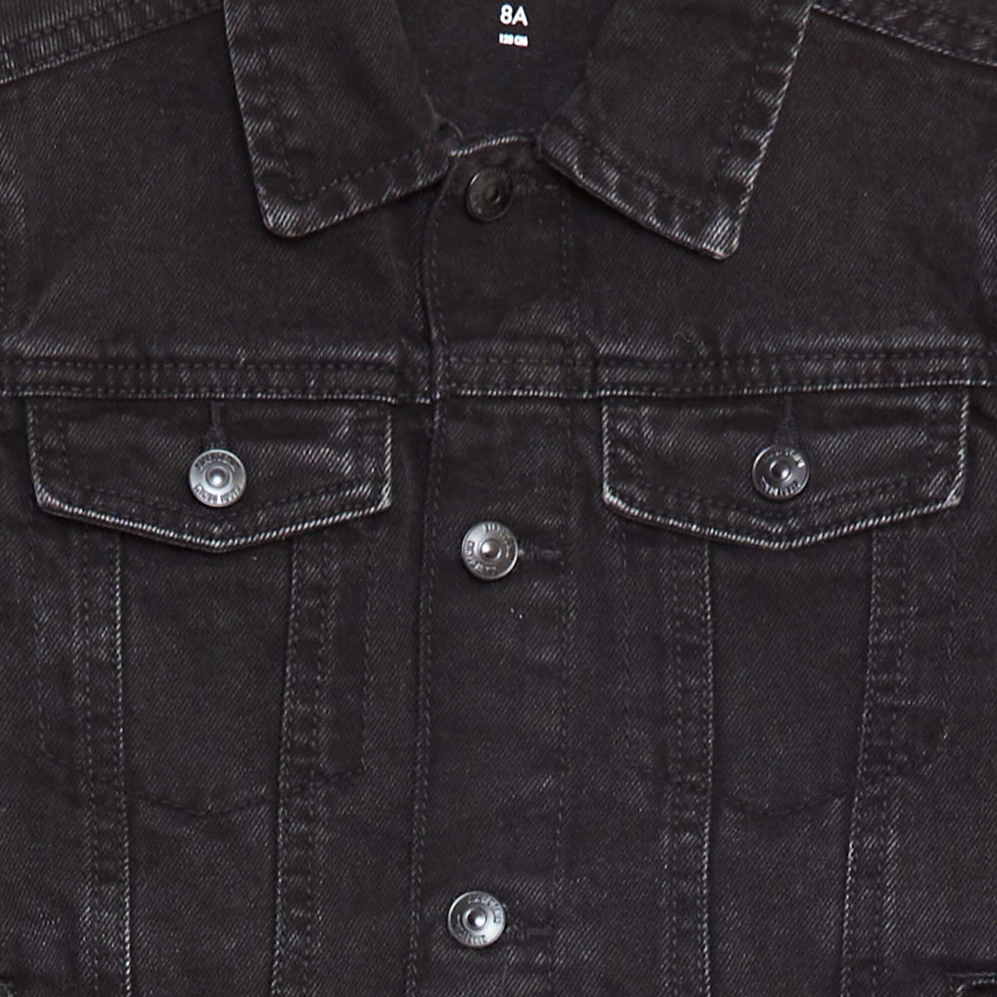 Veste en jean à ouverture boutonnée GRIS
