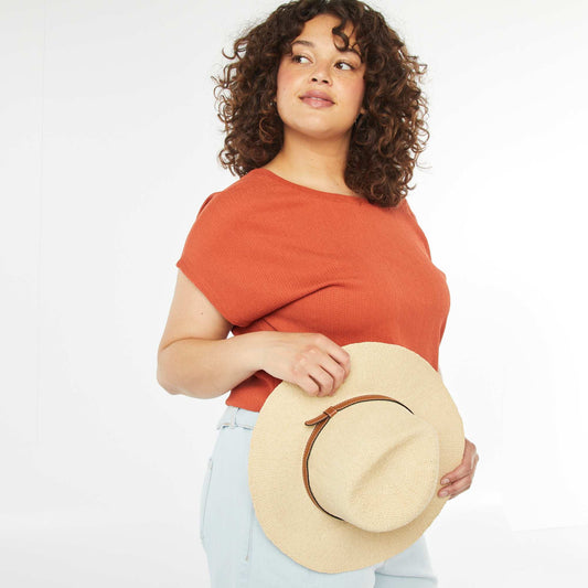 Chapeau en raphia BEIGE