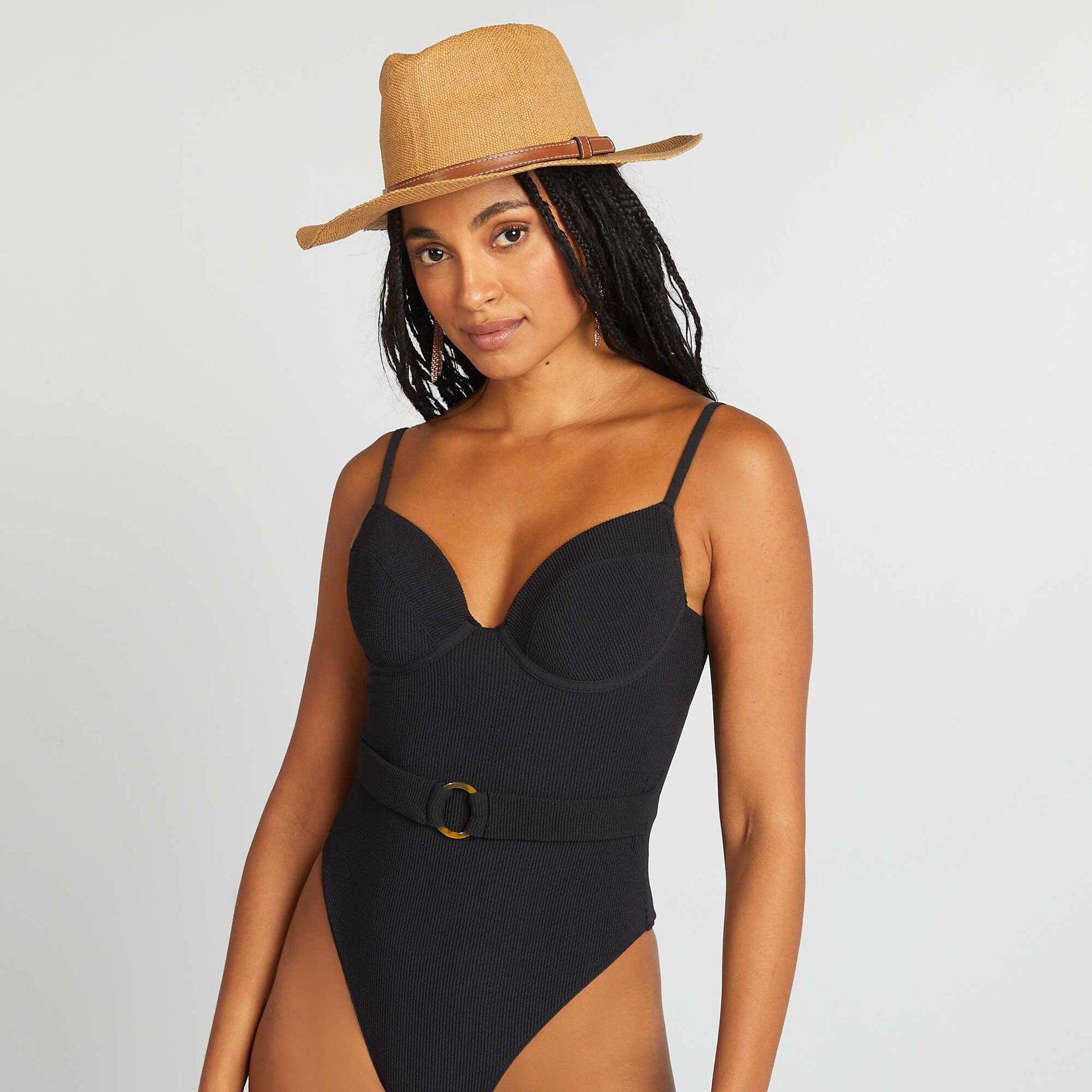 Chapeau en raphia MARRON