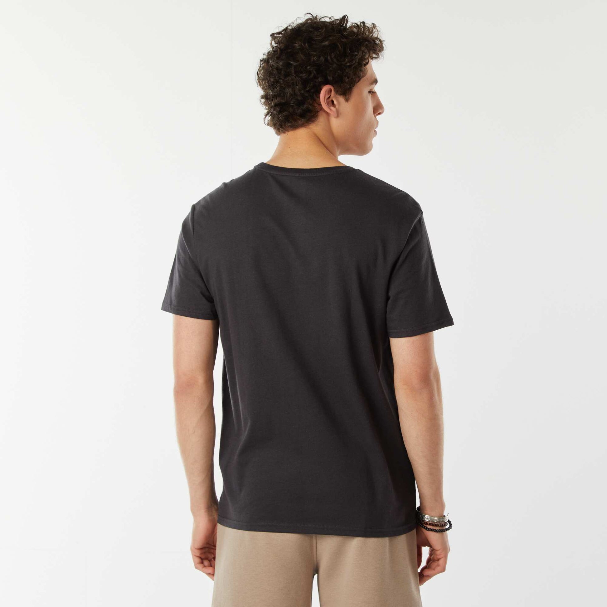 Tee-shirt imprimé à messages GRIS