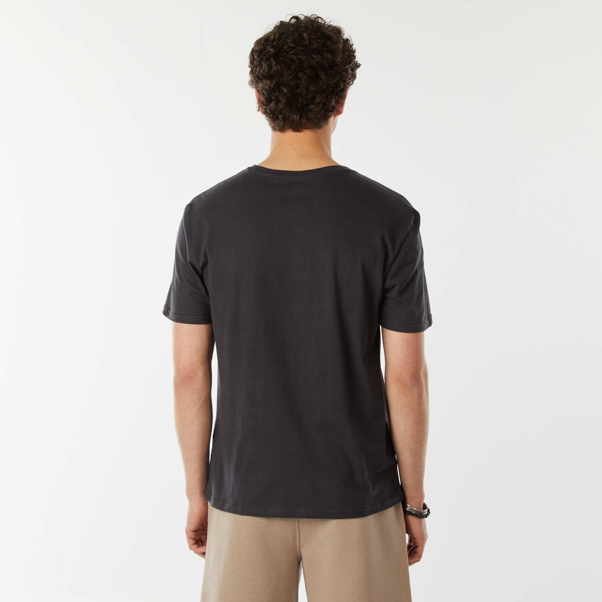 Tee-shirt imprimé à messages GRIS