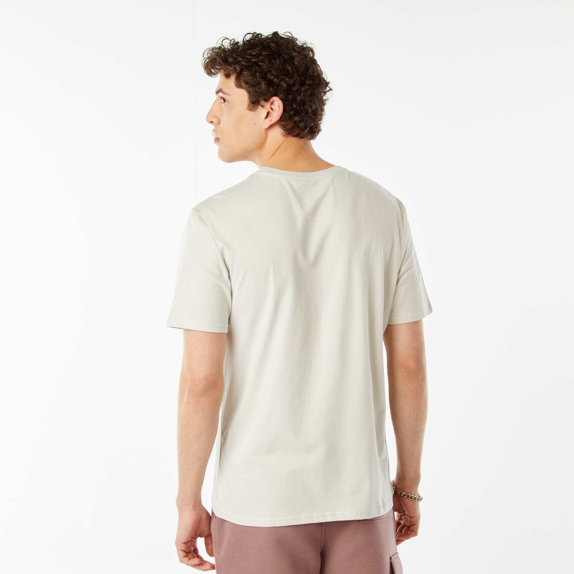 Tee-shirt imprimé à messages GRIS