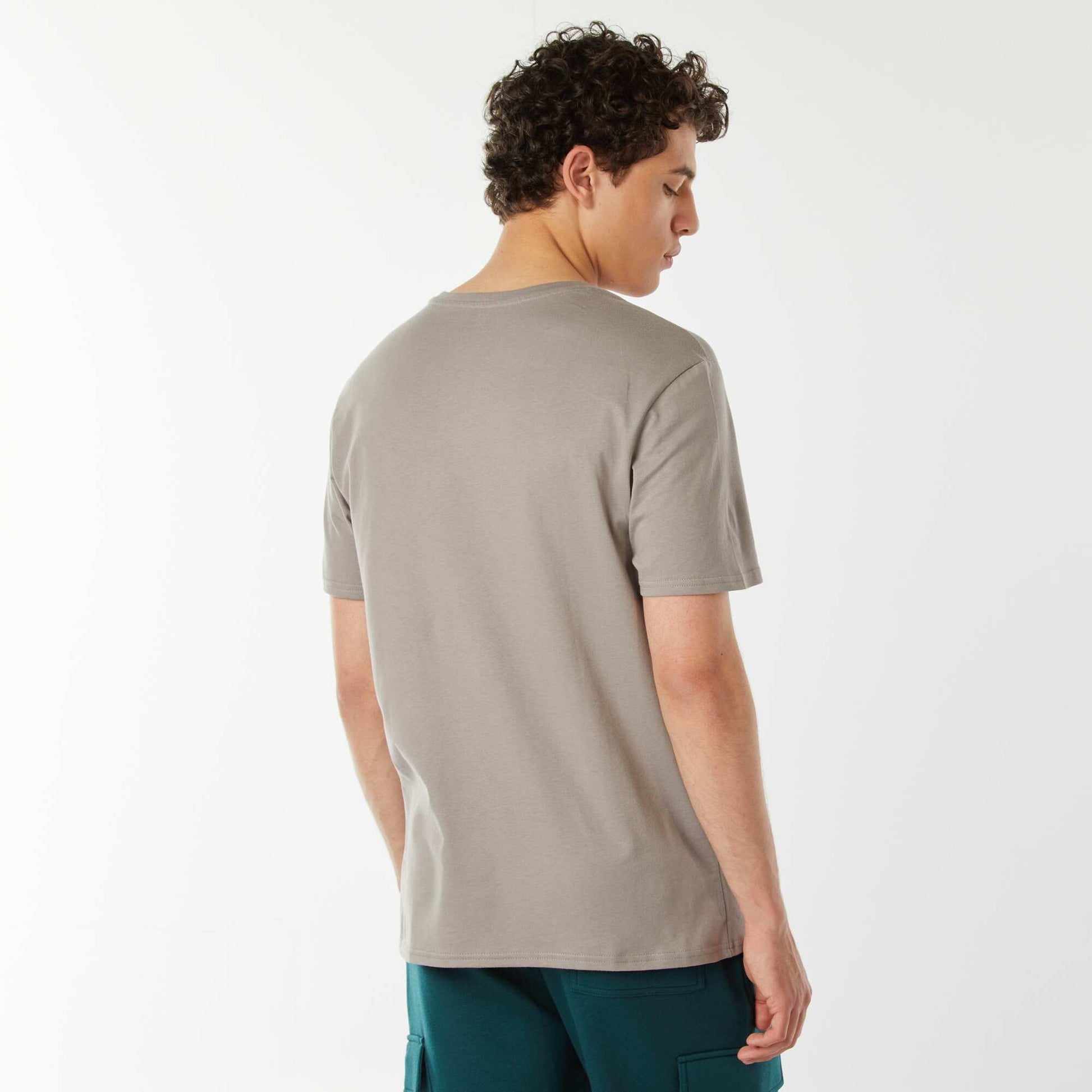 Tee-shirt imprimé à messages GRIS