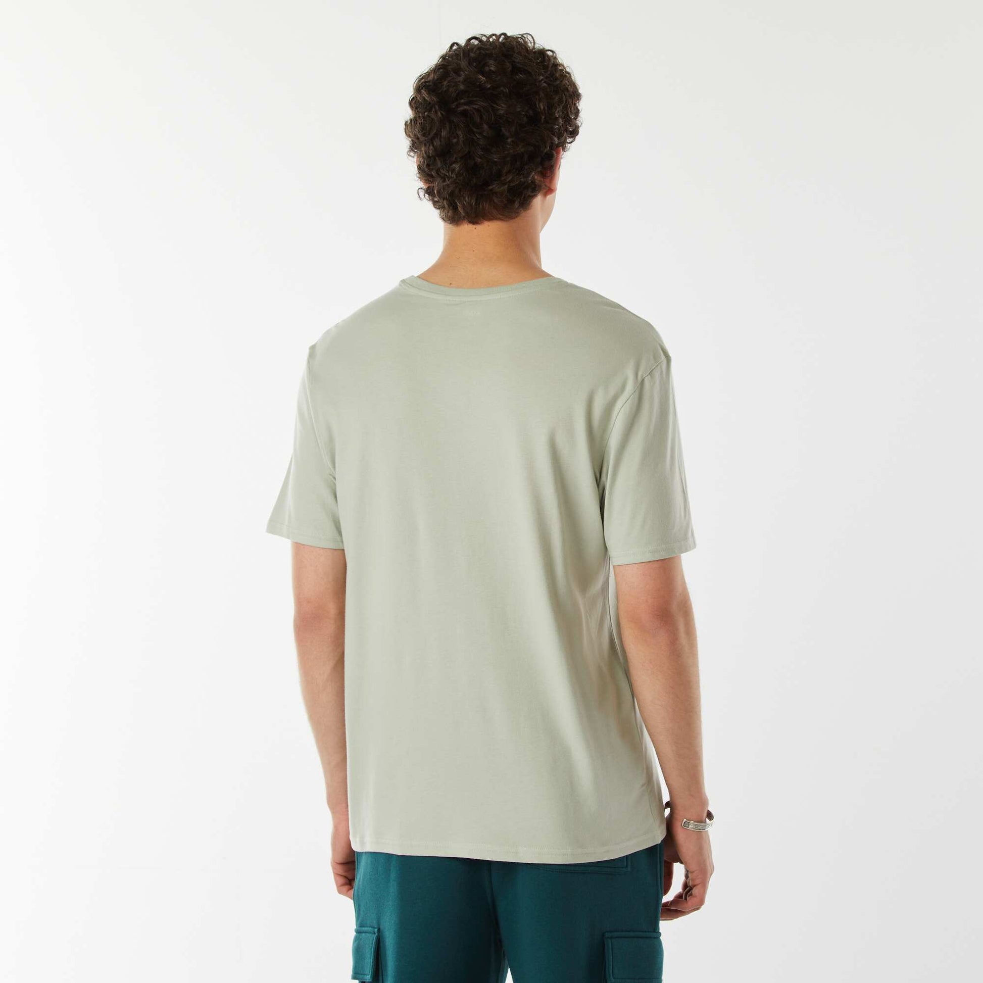 Tee-shirt imprimé à messages VERT