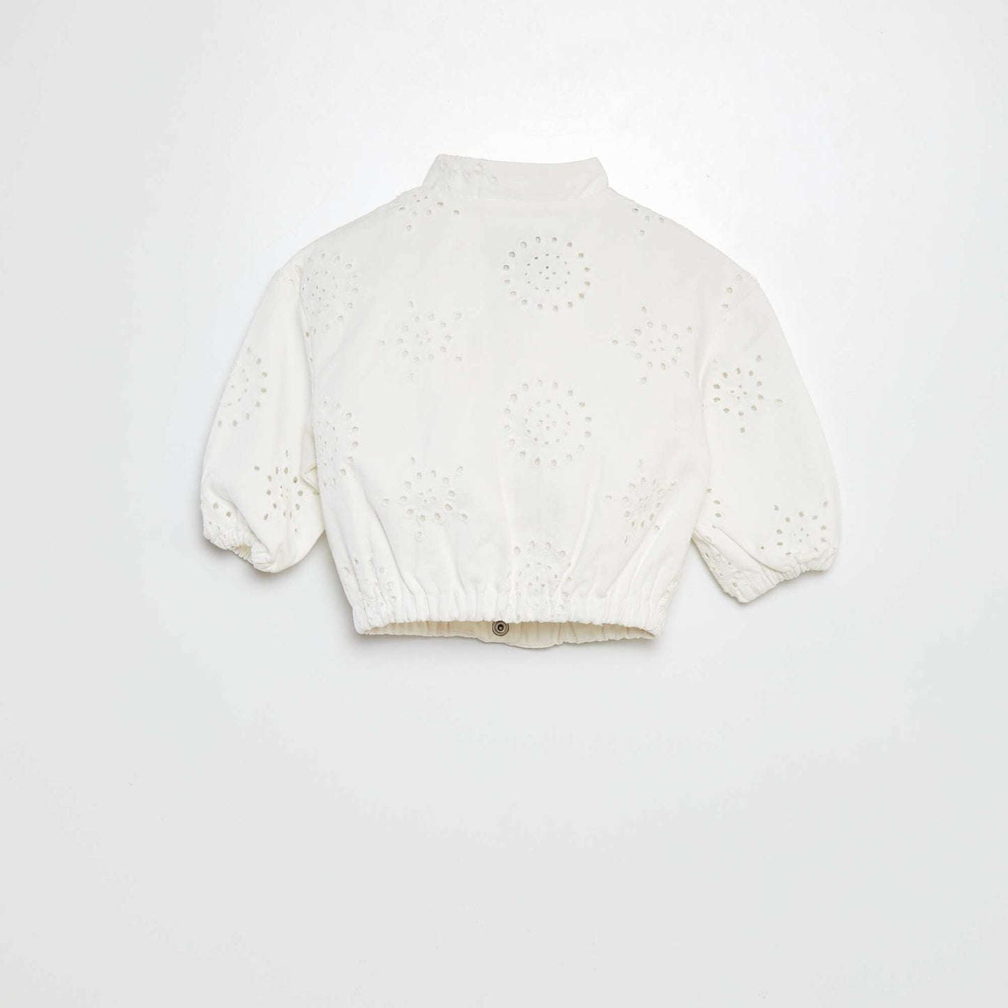 Blouson en broderies anglaises BLANC