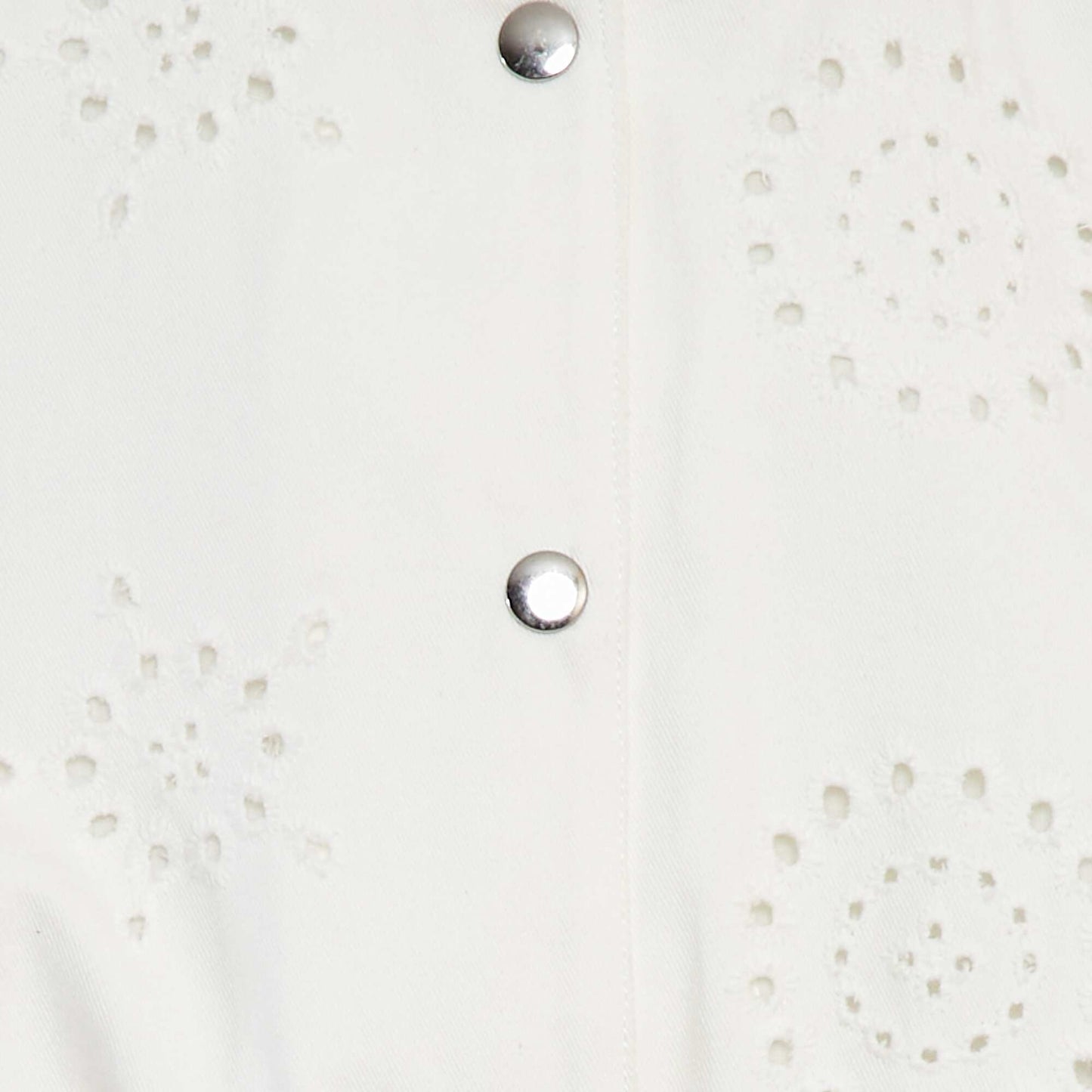 Blouson en broderies anglaises BLANC