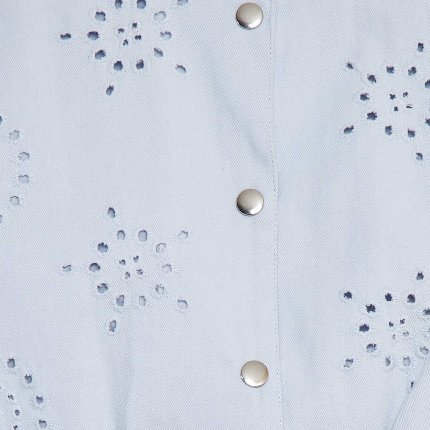 Blouson en broderies anglaises BLEU