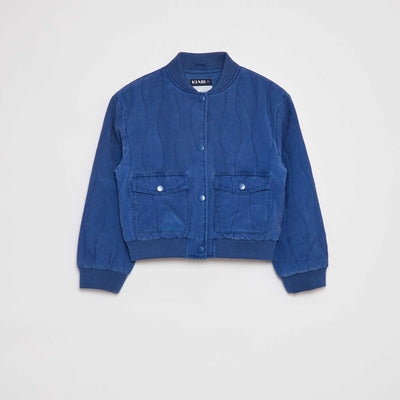 Veste en coton matelassé BLEU