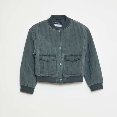 Veste en coton matelassé NOIR