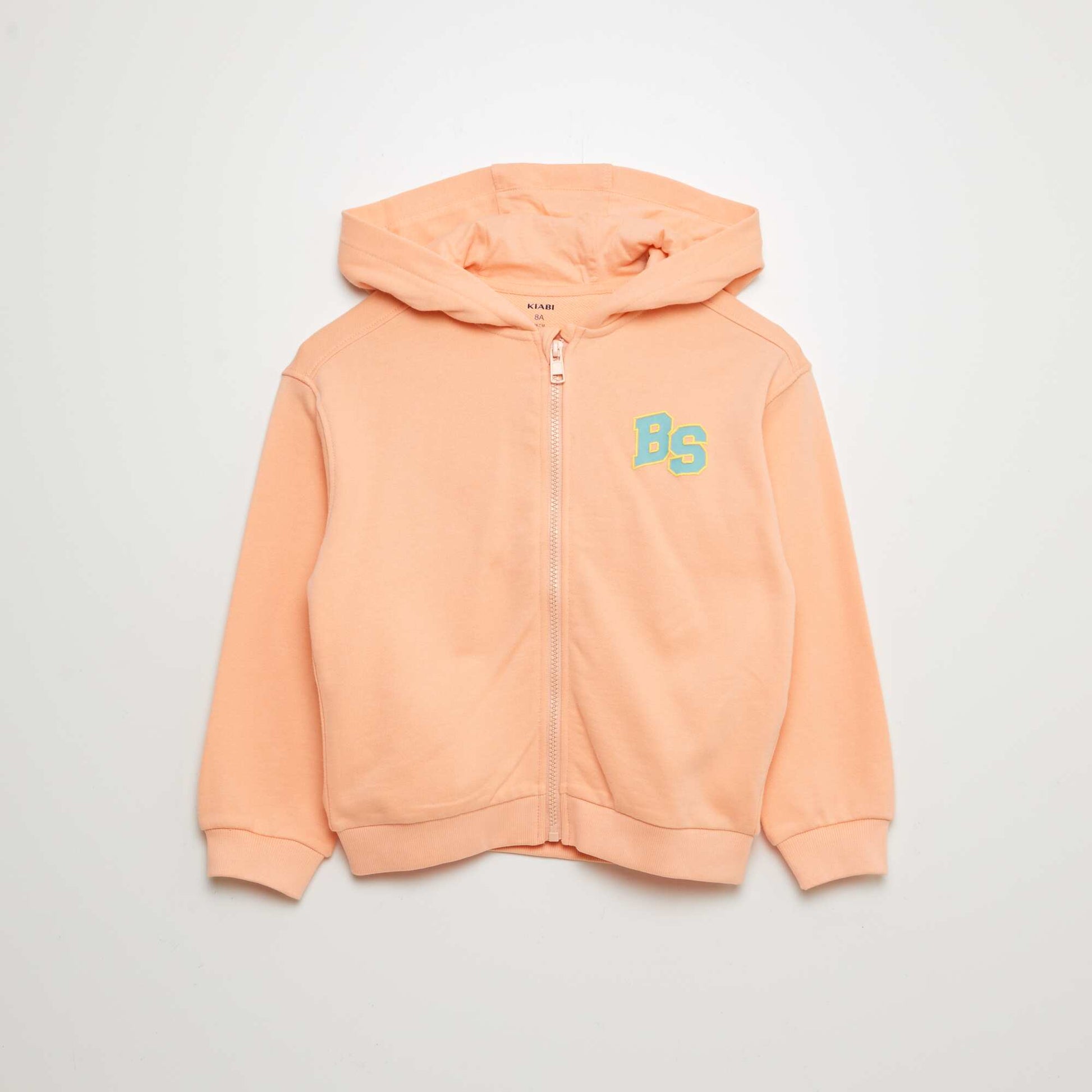 Sweat zippée à capuche 'Sister' ORANGE