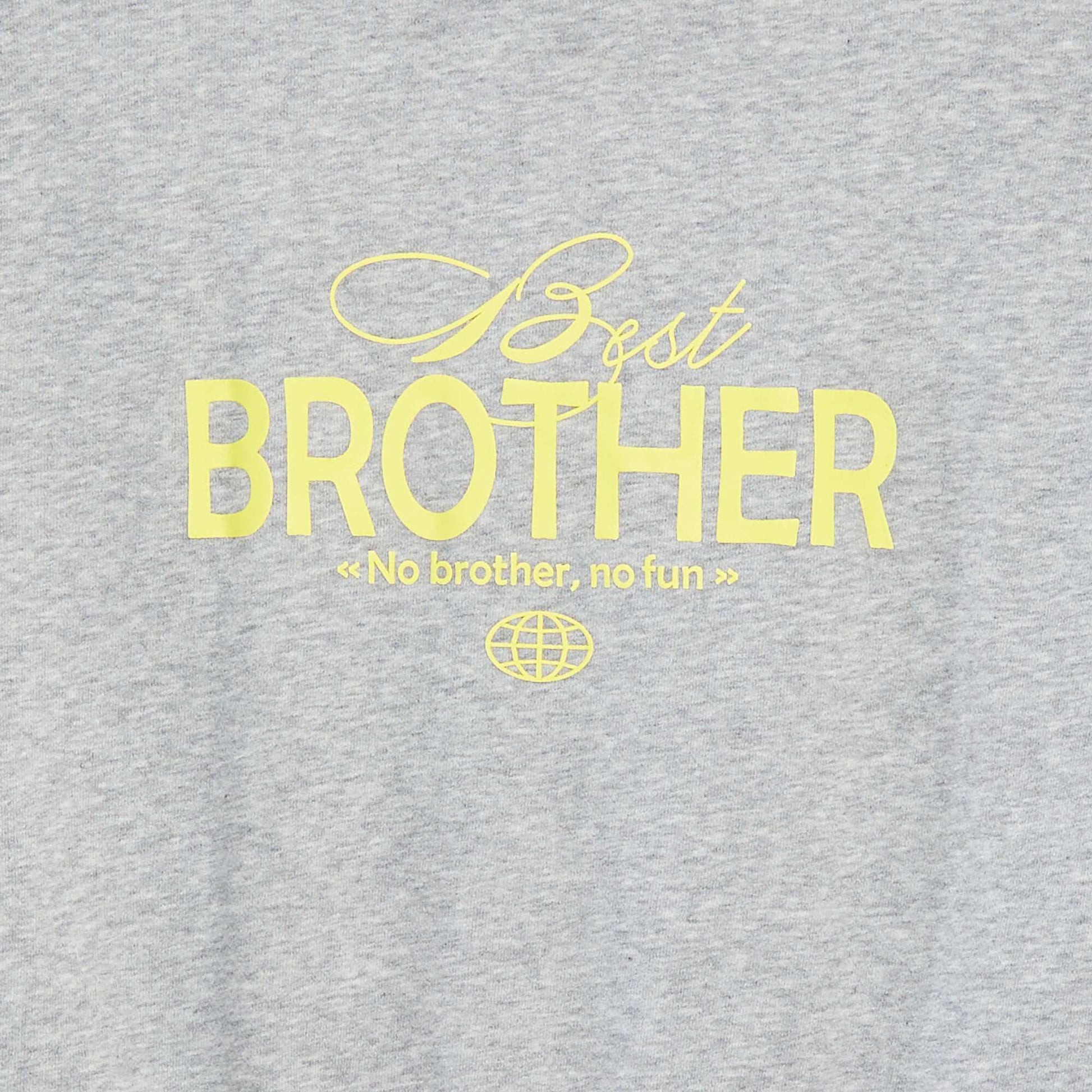 Sweat zippé à capuche forme loose GRIS