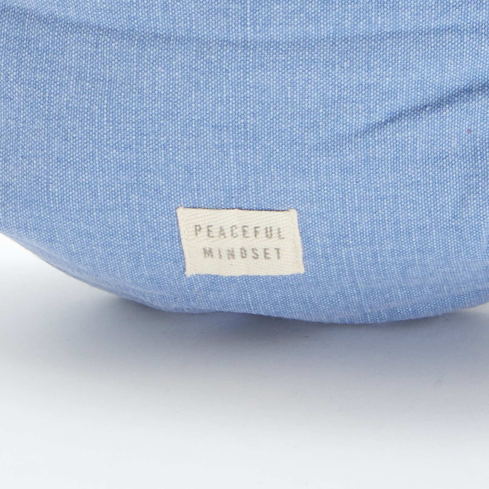 Grand sac banane avec étiquette tissée BLEU