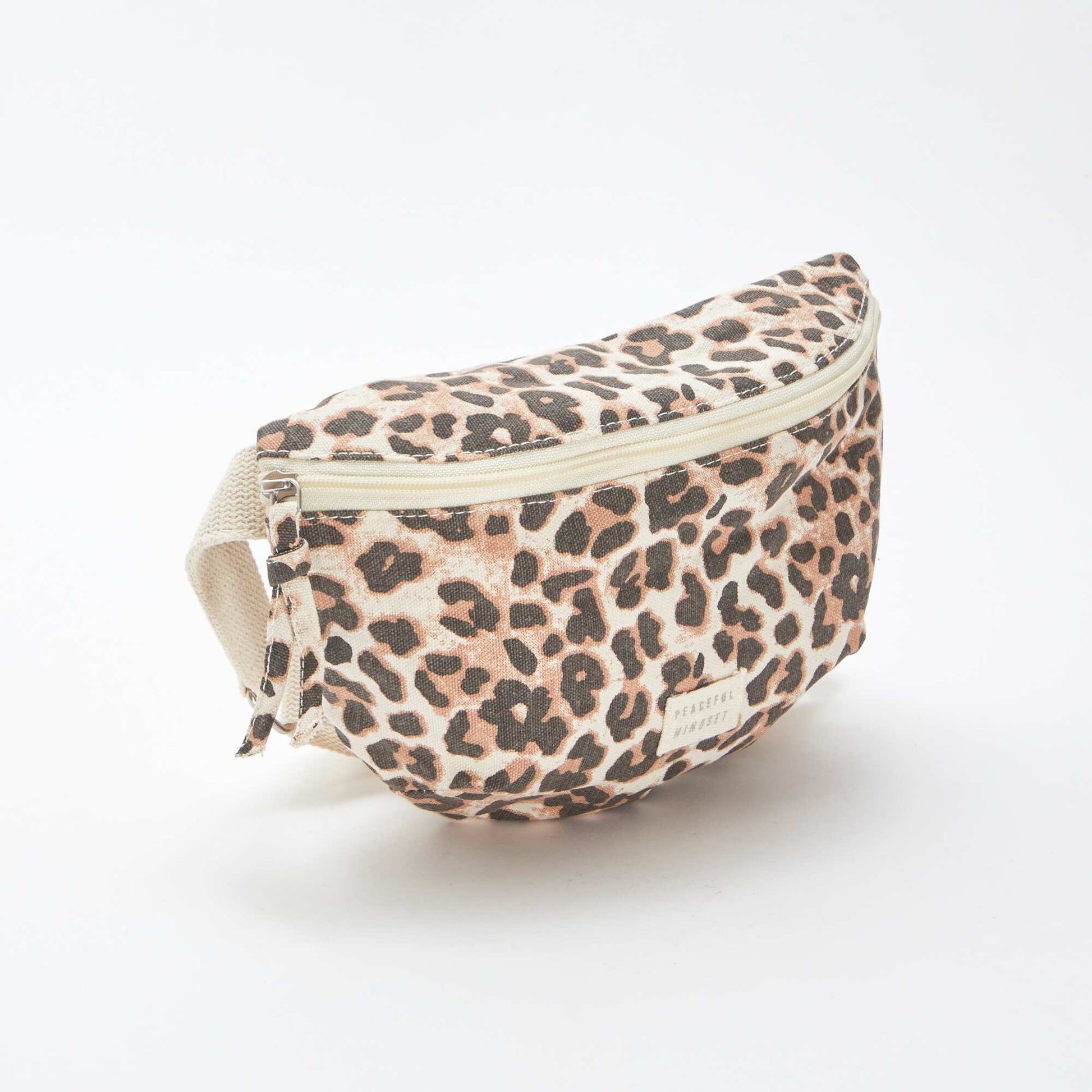 Grand sac banane avec étiquette tissée LéOPARD