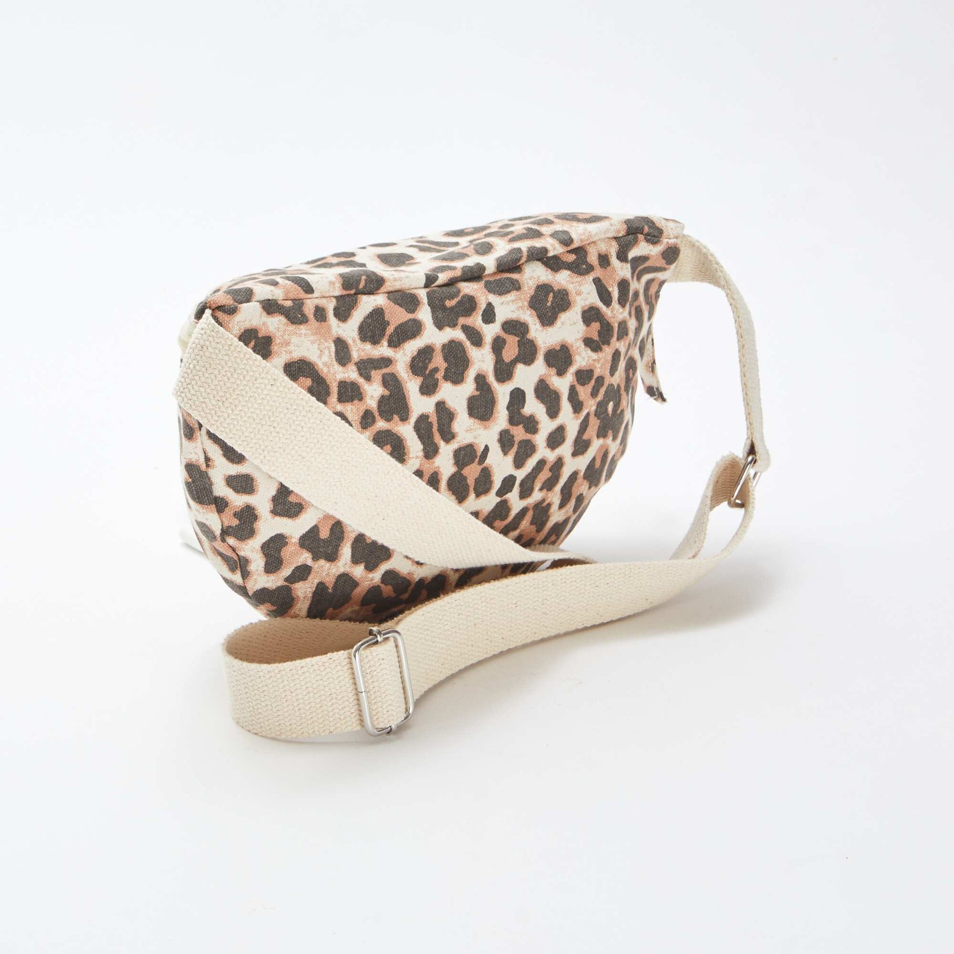 Grand sac banane avec étiquette tissée LéOPARD