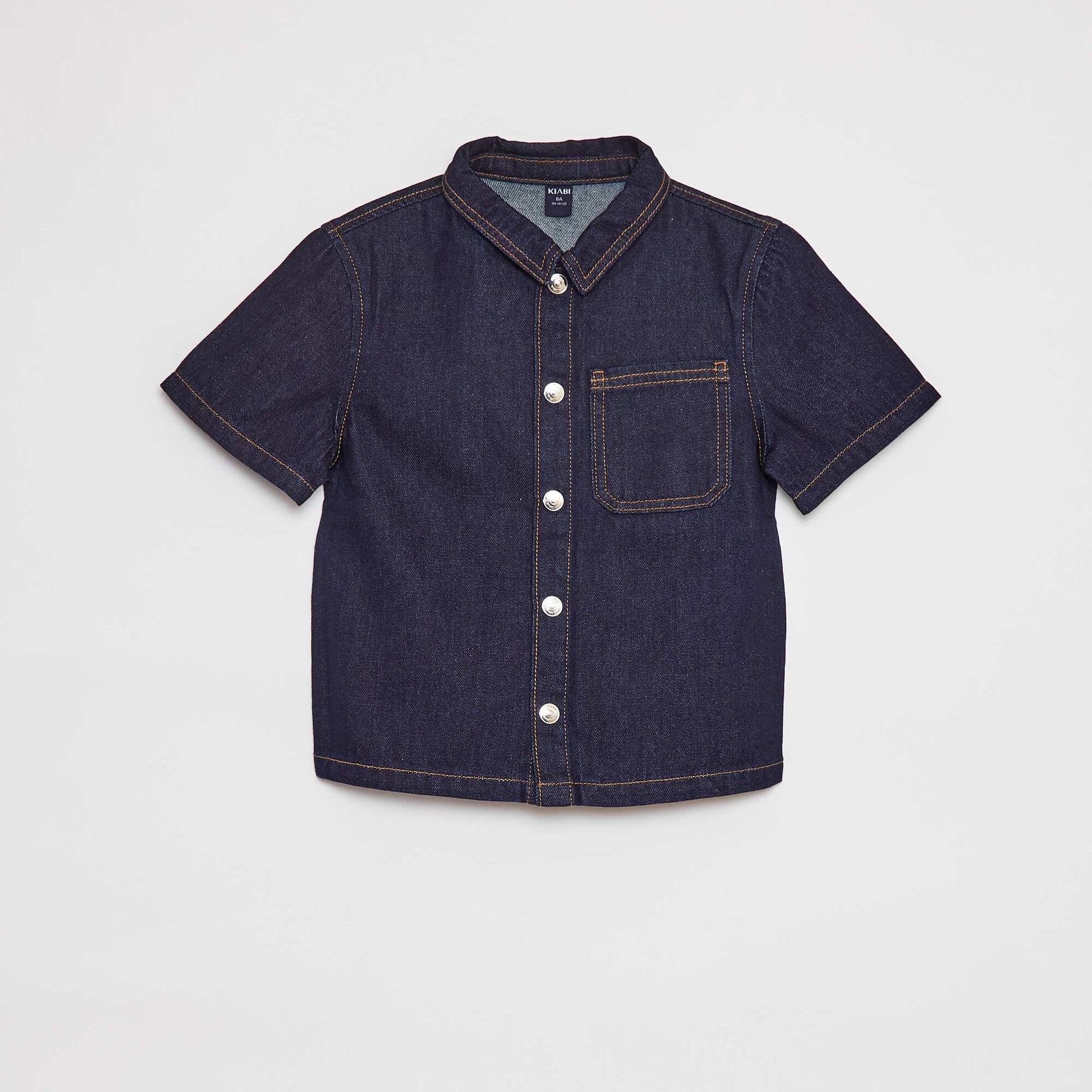 Chemise en denim à manches courtes BRUT
