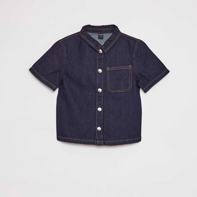 Chemise en denim à manches courtes BRUT