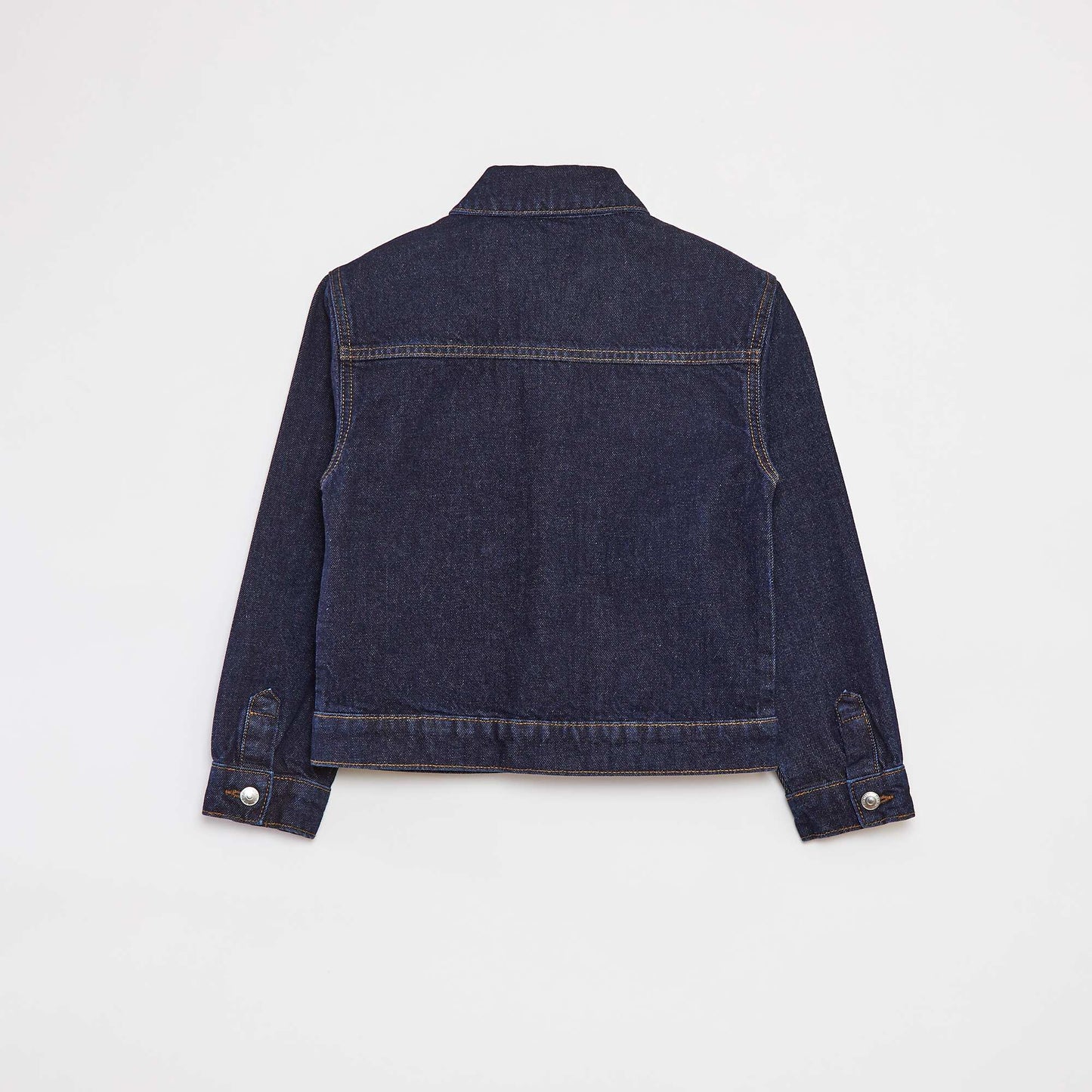 Veste denim avec ouverture boutons métalliques BLEU