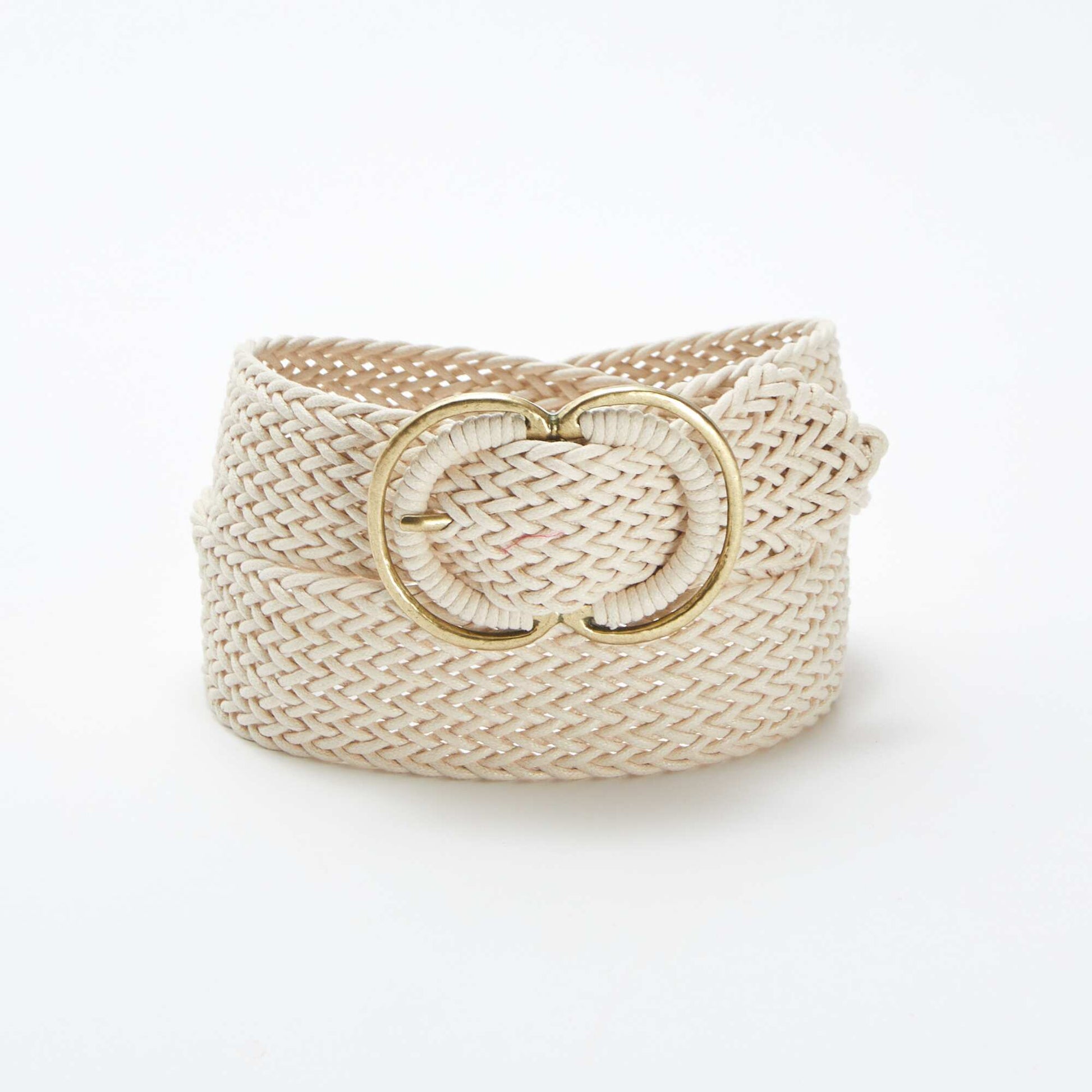 Large ceinture tressée BLANC