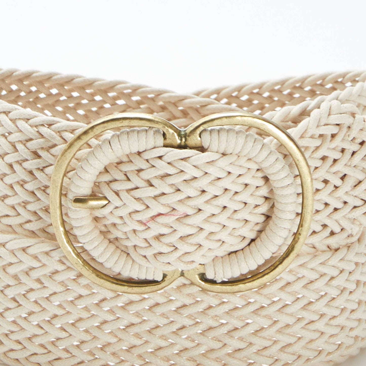 Large ceinture tressée BLANC