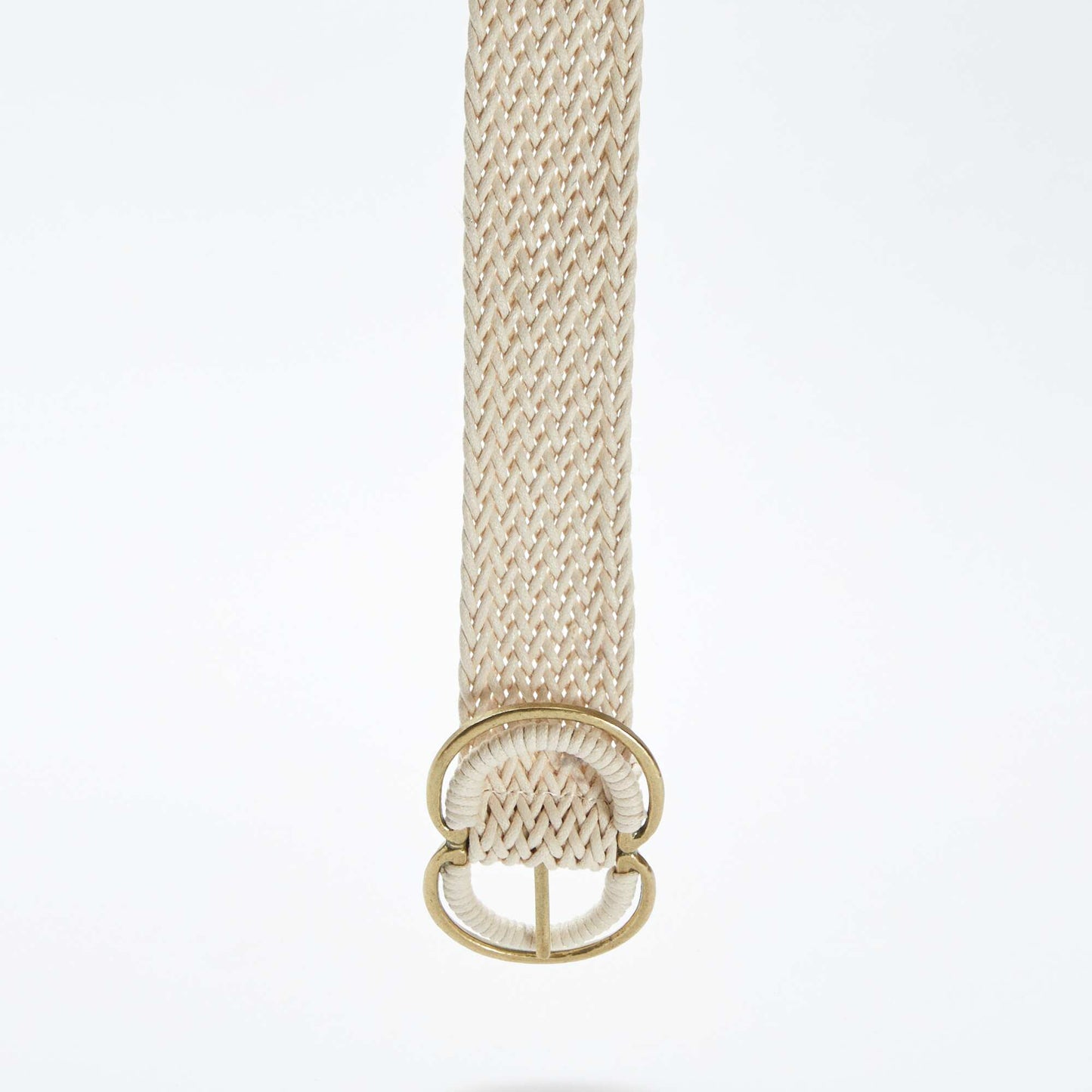 Large ceinture tressée BLANC