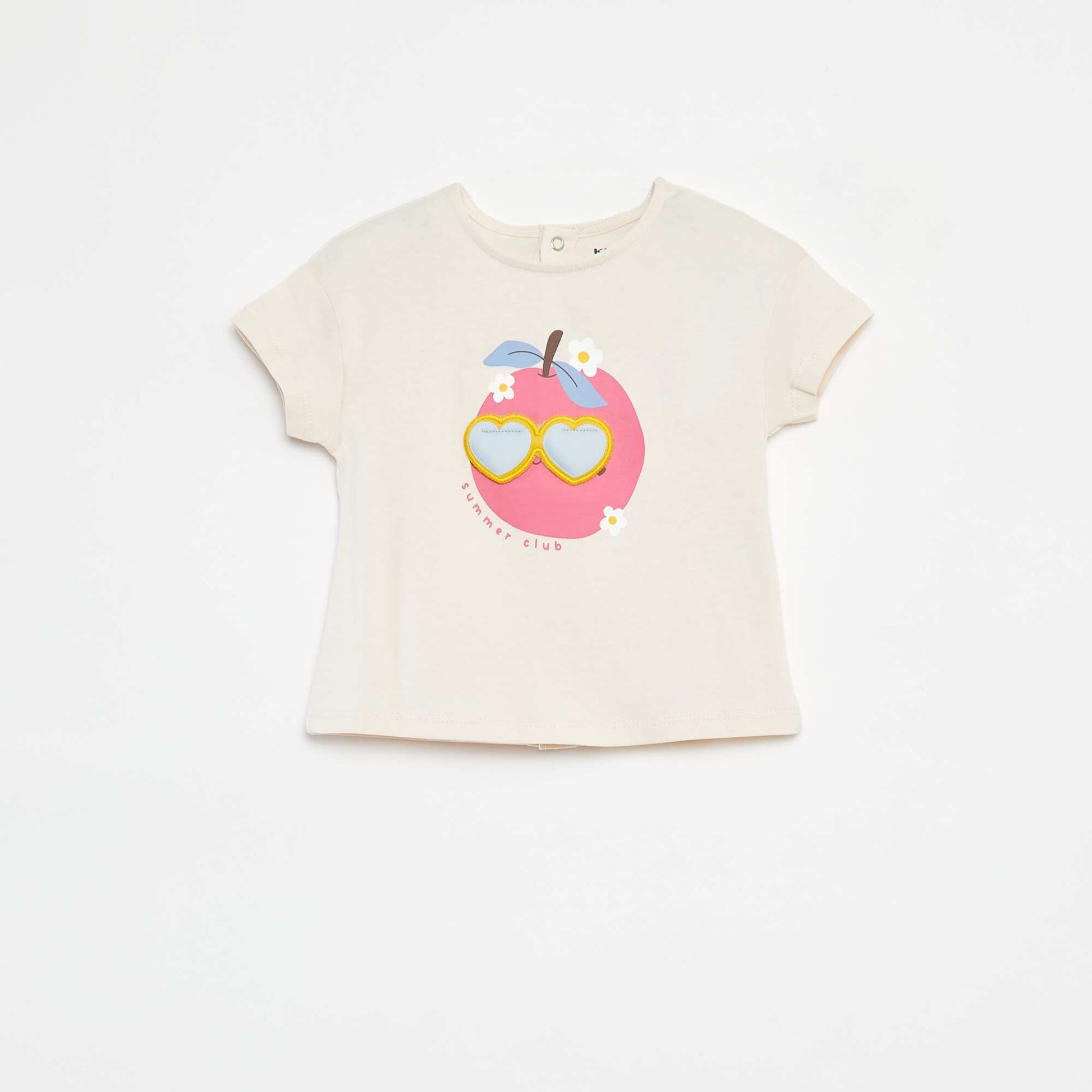 T-shirt à manches courtes avec animation ROSE