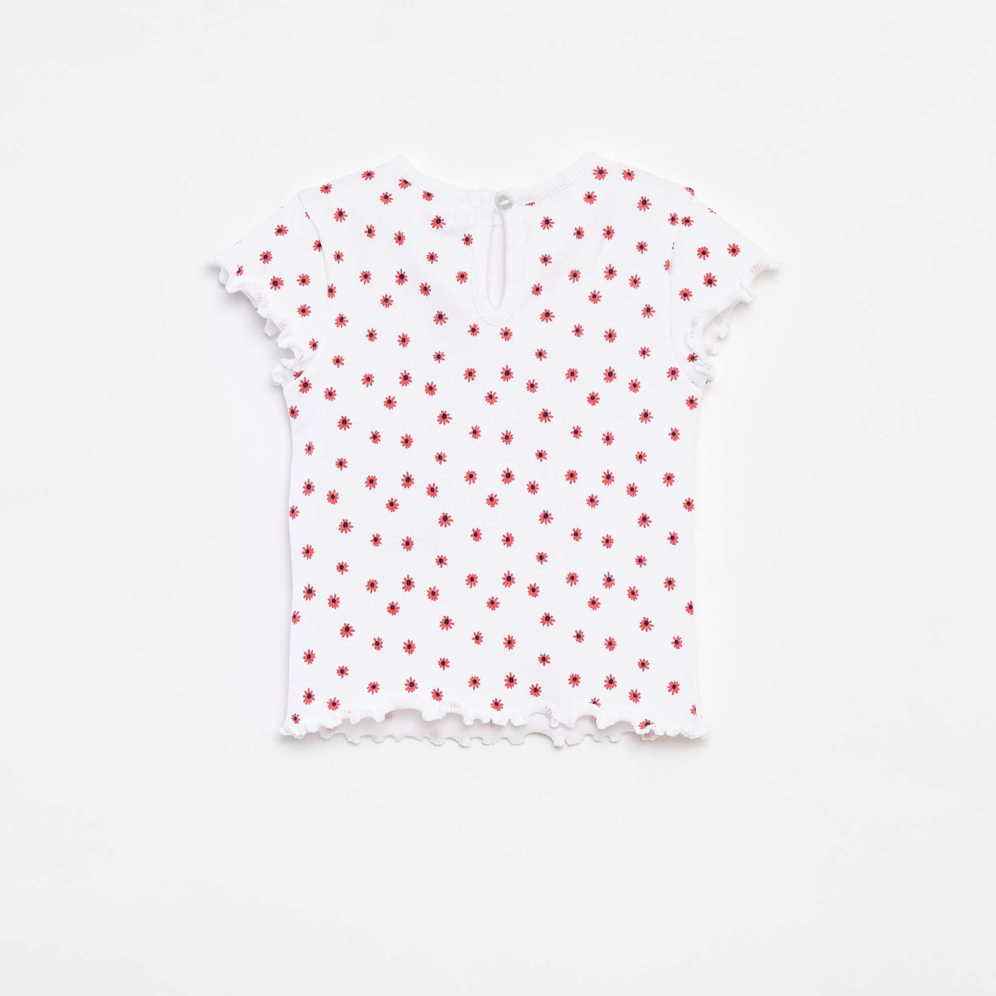 Lot de 2 t-shirts BLANC/ROUGE