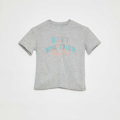 T-shirt à manches courtes avec animation Brother GRIS