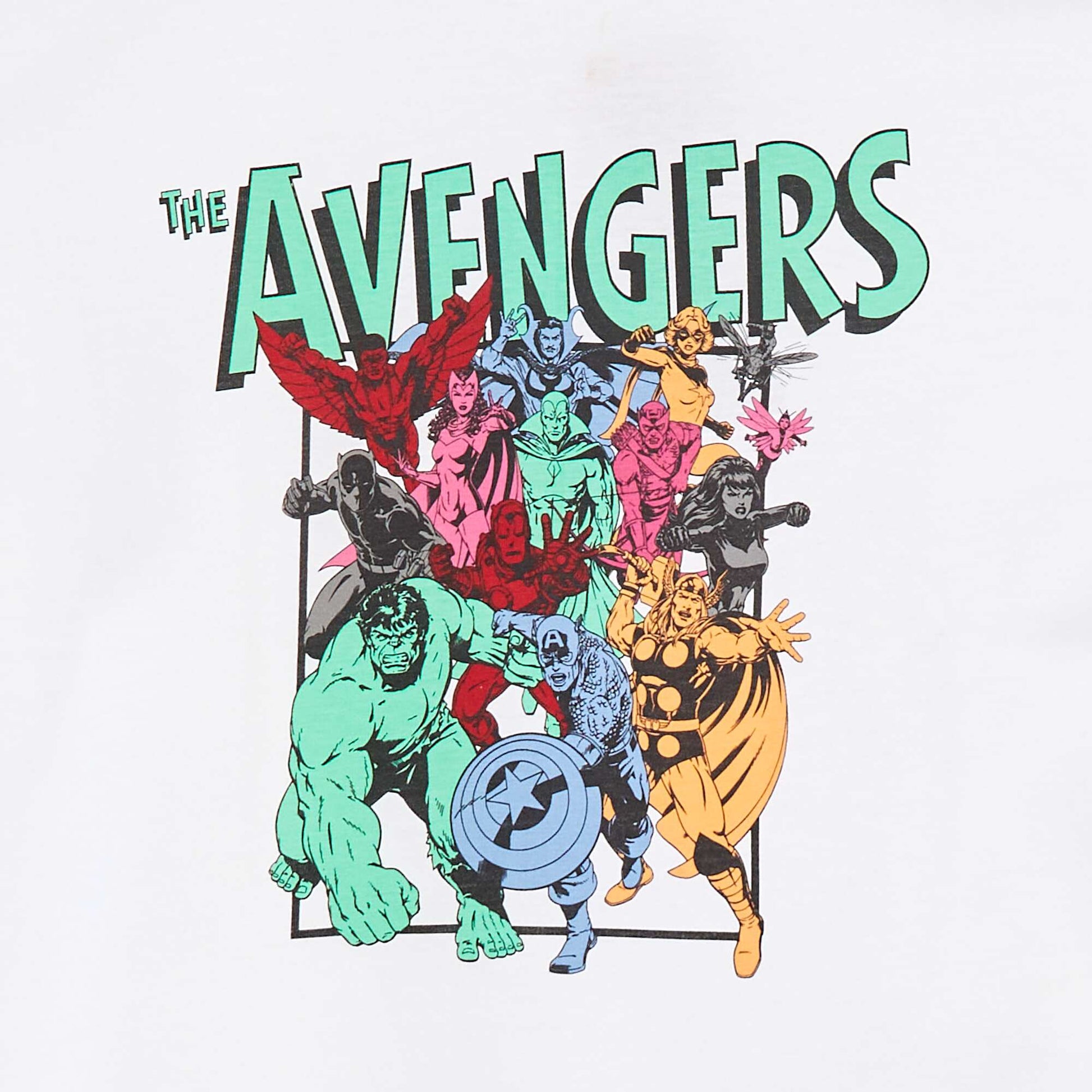 T-shirt à manches courtes 'Avengers' BLANC