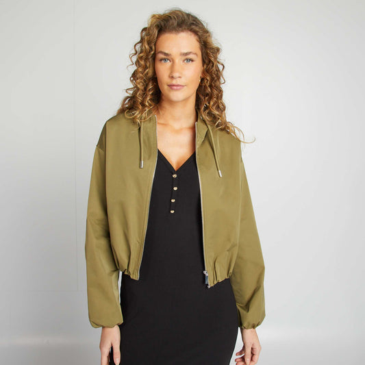 Blouson court oversize KAKI