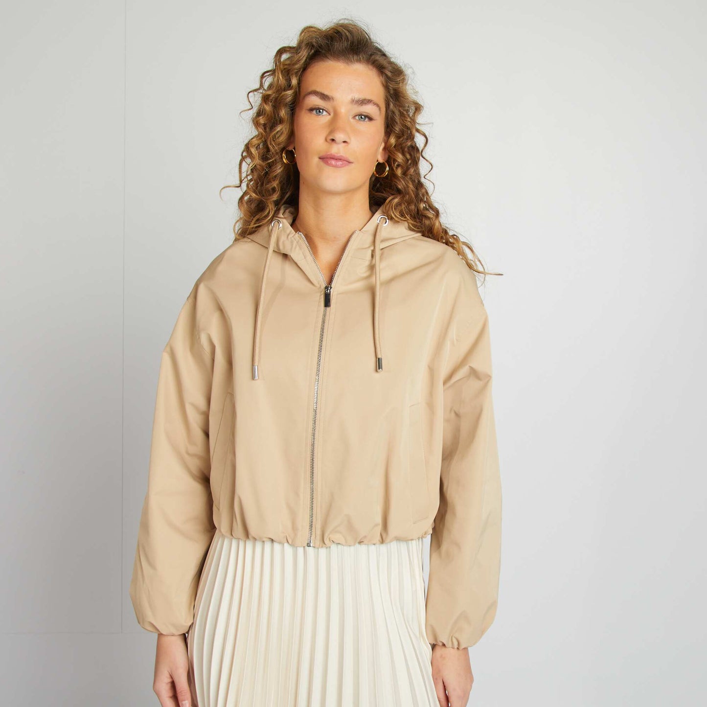 Blouson court oversize BEIGE