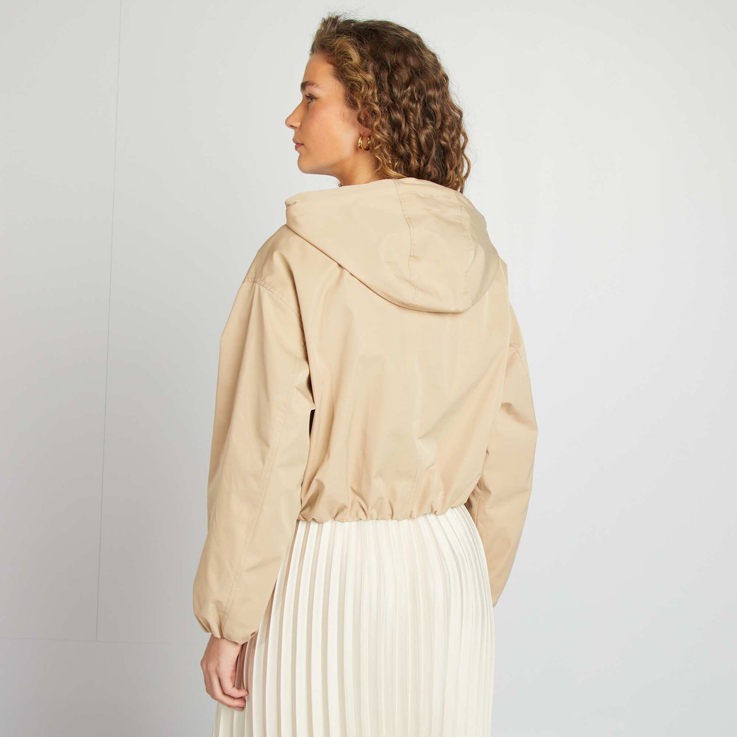 Blouson court oversize BEIGE