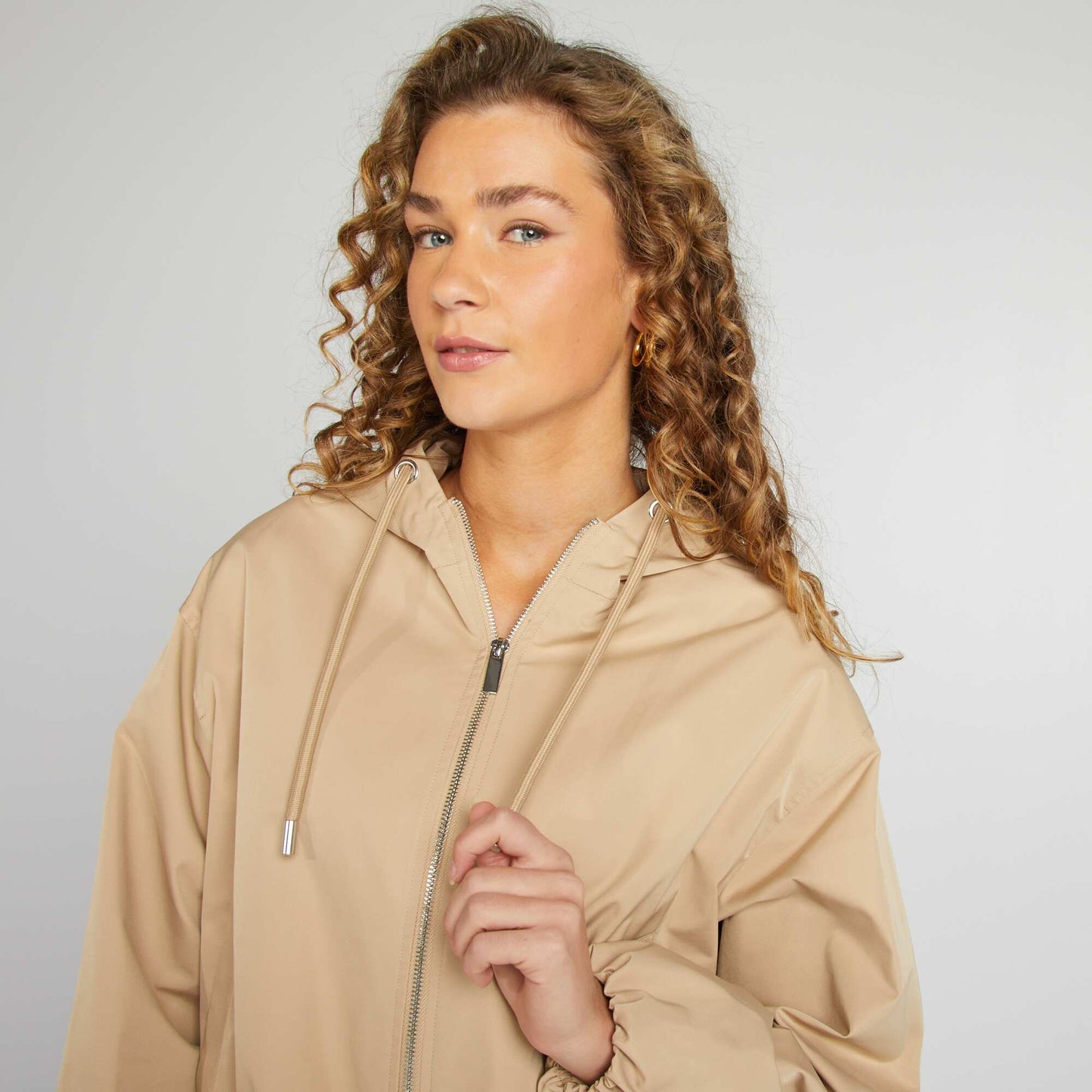 Blouson court oversize BEIGE