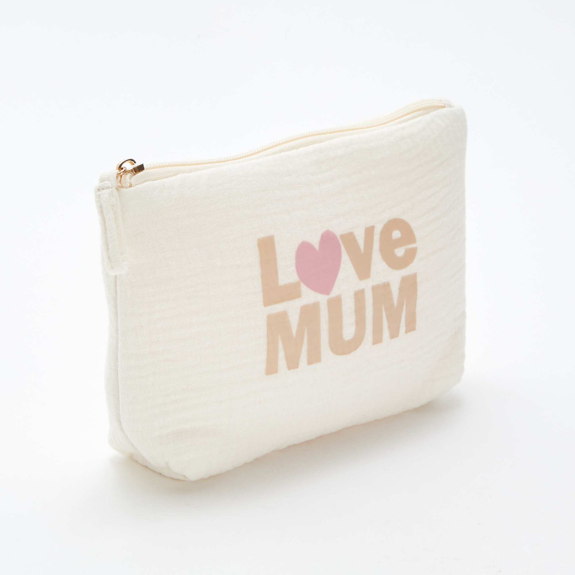 Trousse de toilette 'Love Mum' BEIGE