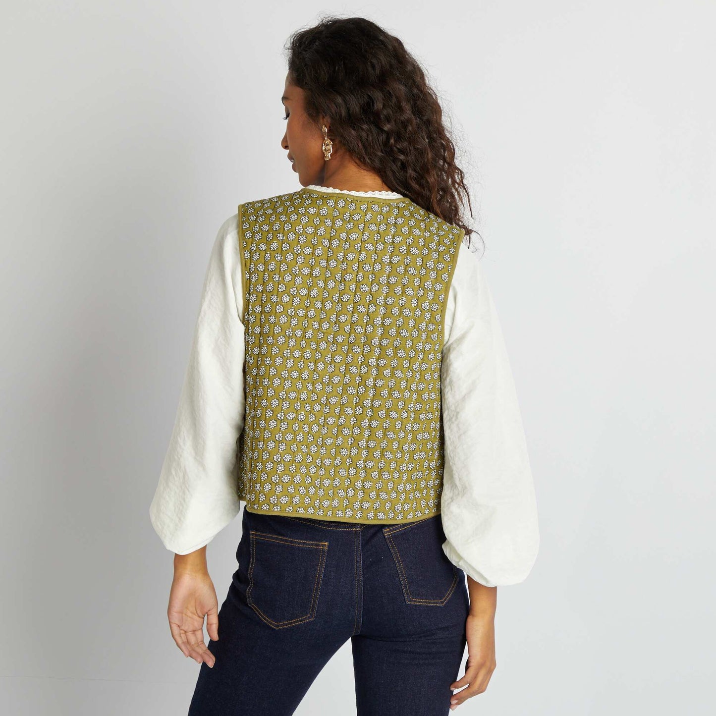 Veste sans manches matelassée KAKI