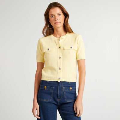 Gilet à manches courtes JAUNE
