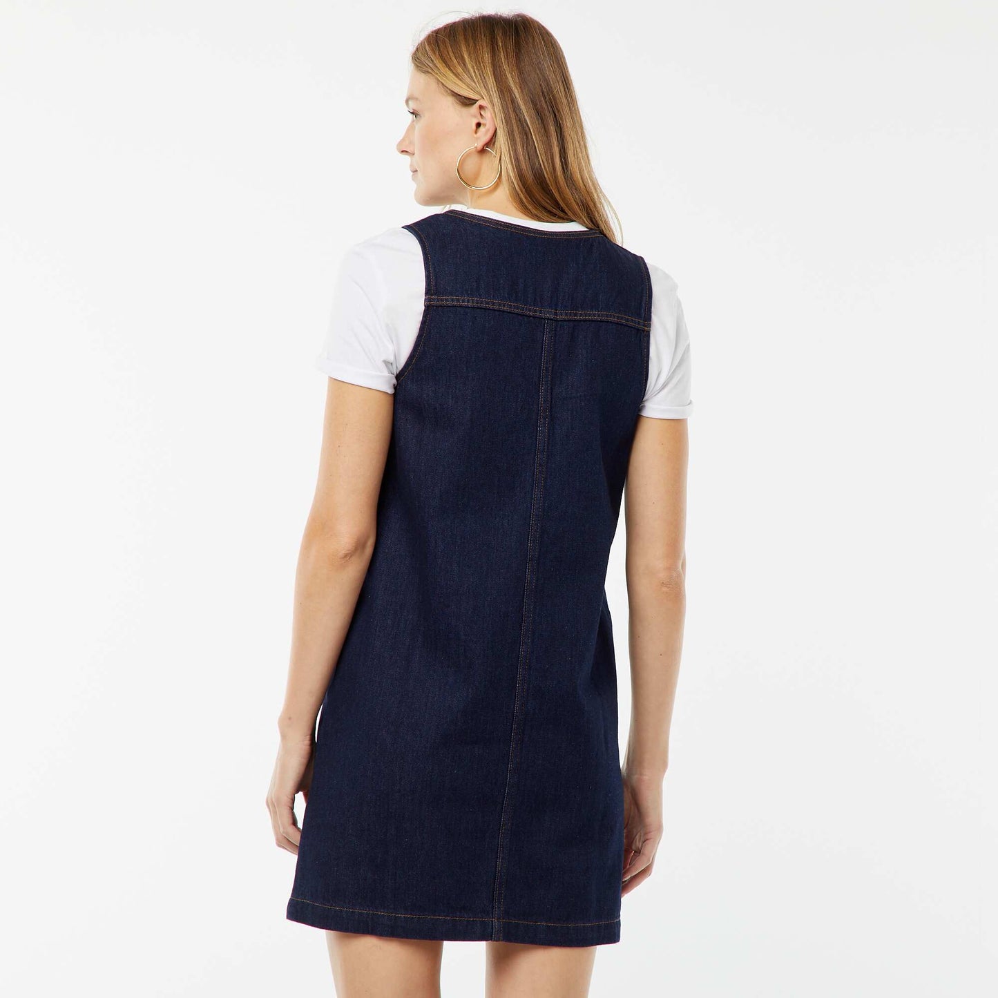 Robe en jean sans manches BLEU