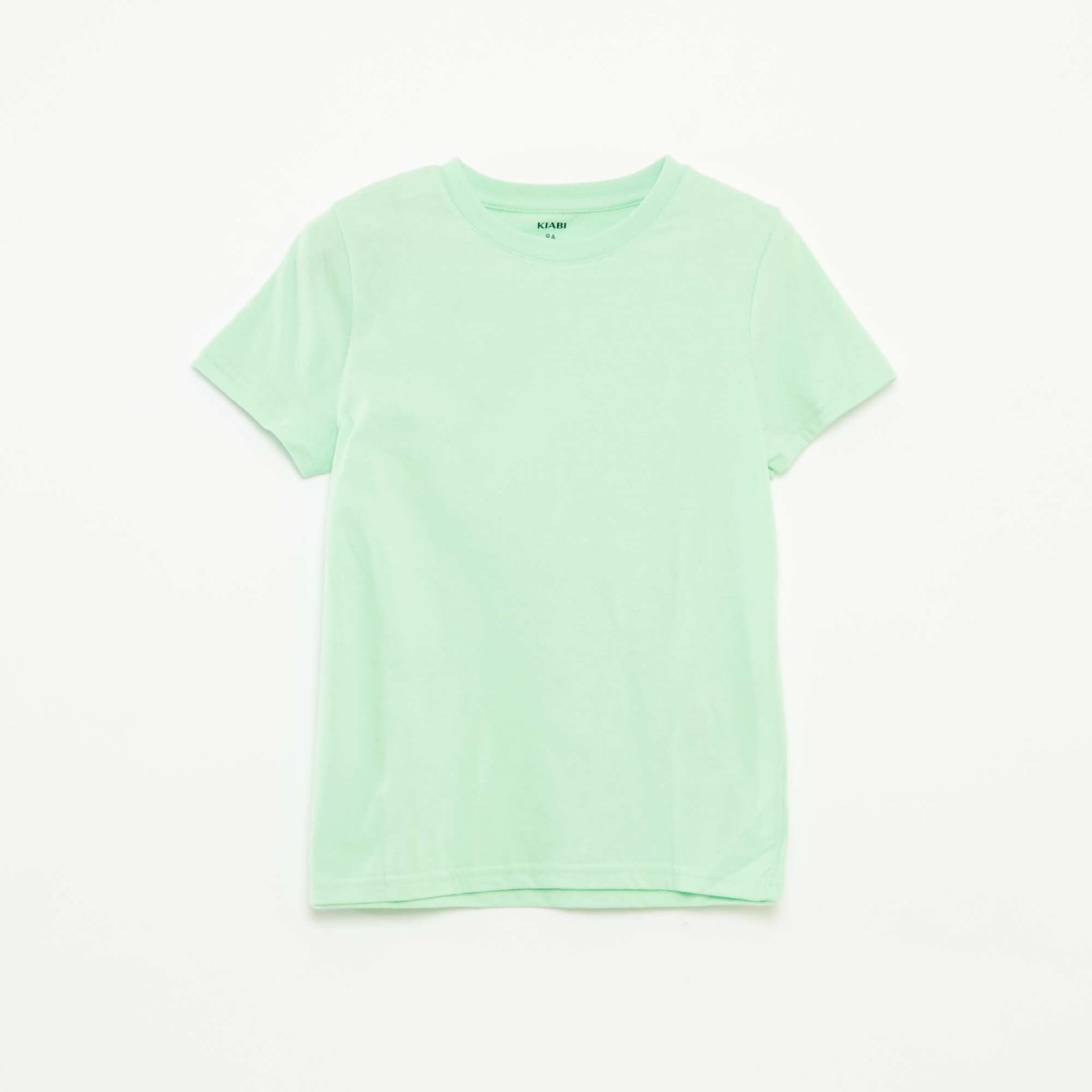 Lot de 2 t-shirts à manches courtes et col rond BLANC