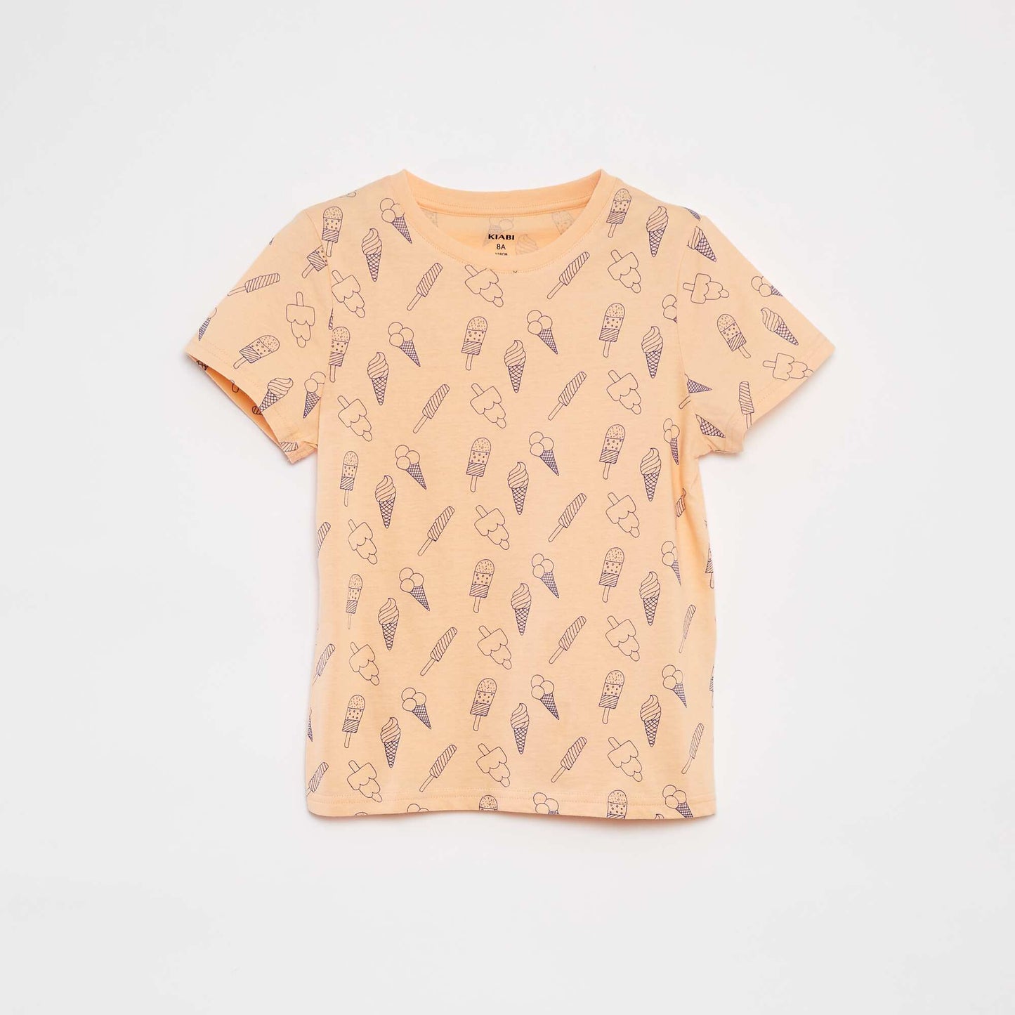 Lot de 2 t-shirts à manches courtes et col rond ORANGE