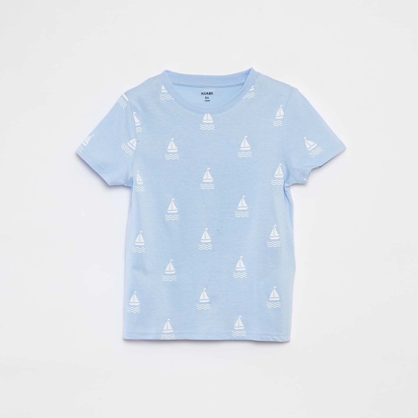 Lot de 2 t-shirts à manches courtes et col rond BLEU