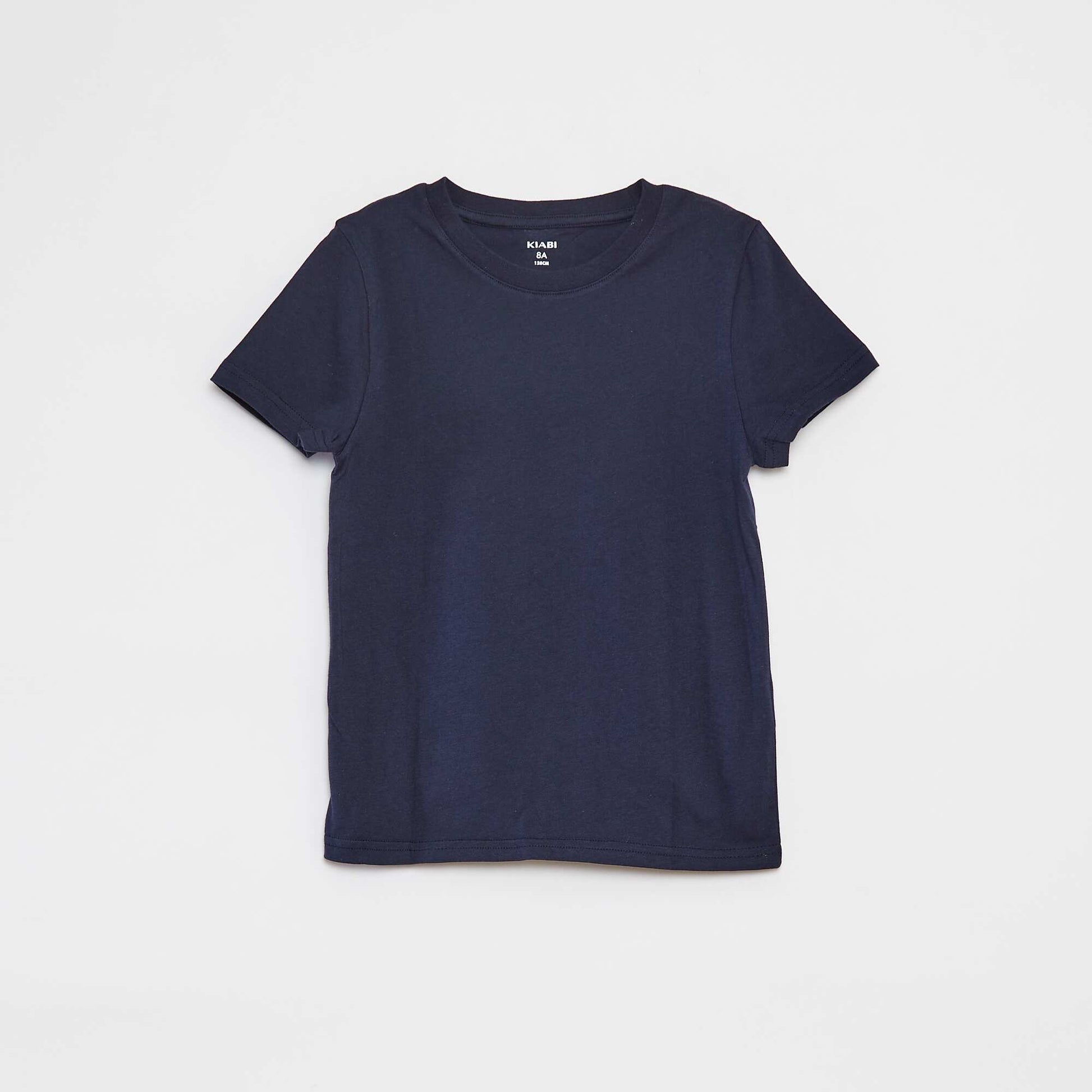Lot de 2 t-shirts à manches courtes et col rond BLEU